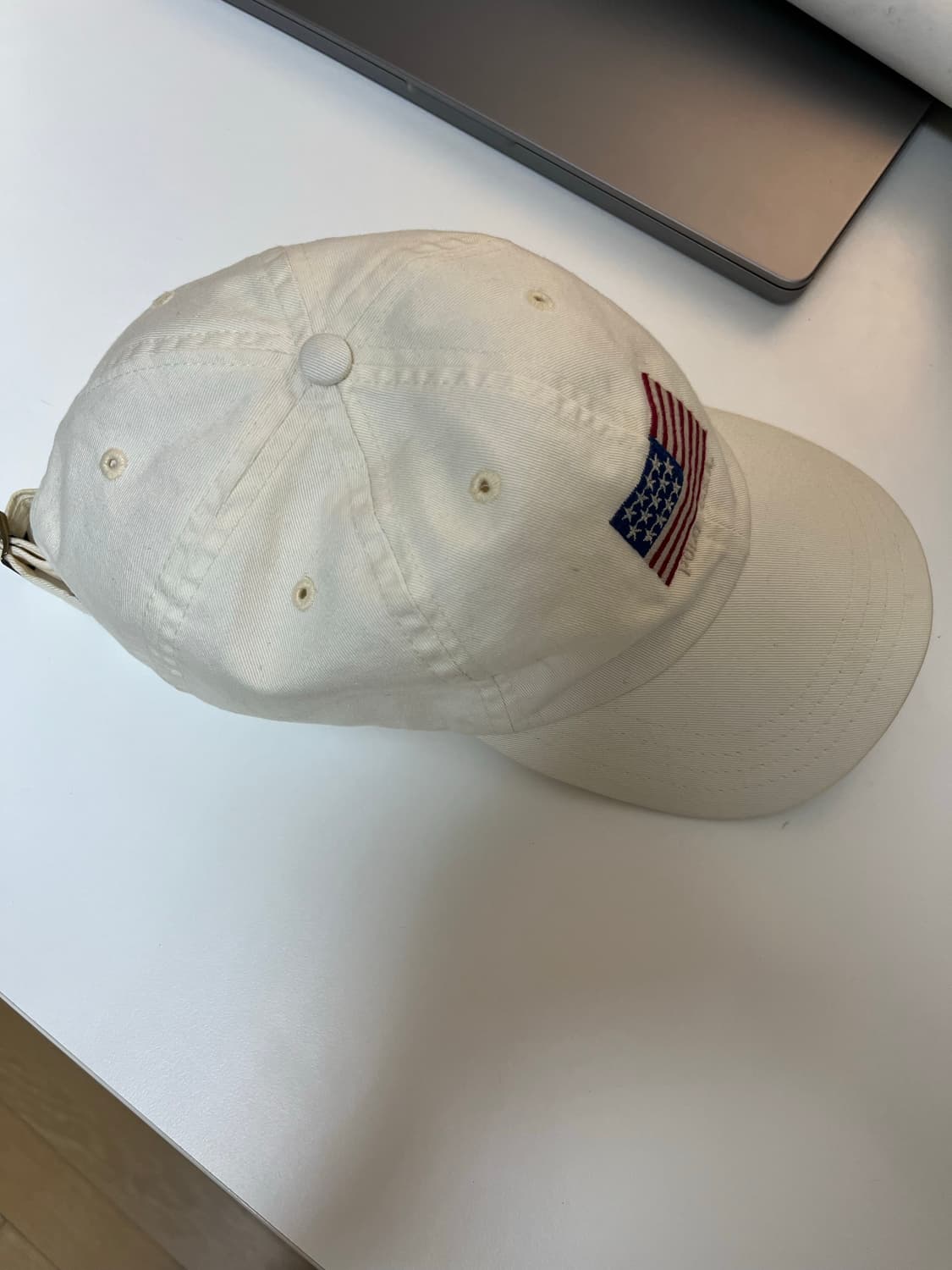 80s polo usa white cap 상품이미지2