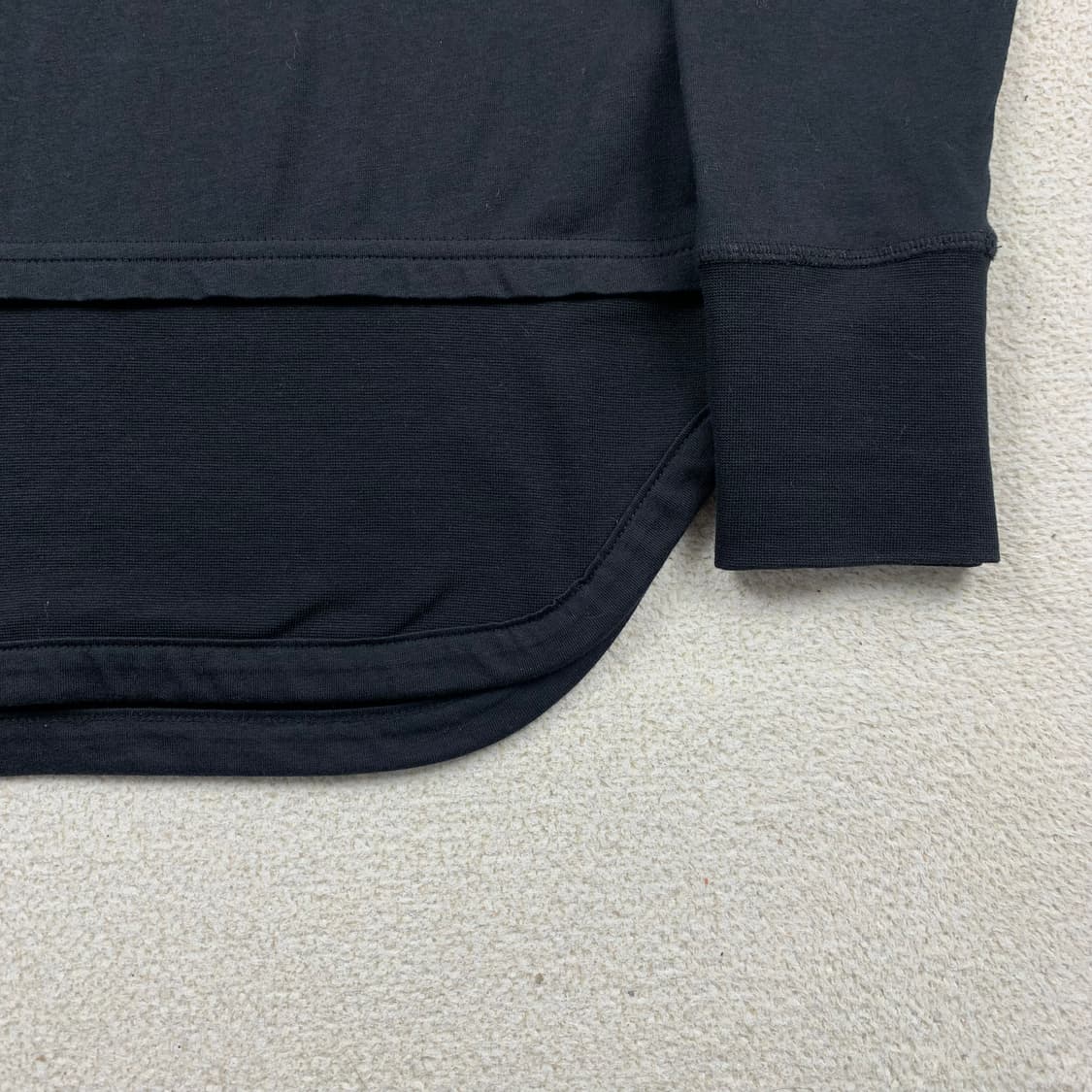 디젤 블랙 골드 레이어드 롱슬리브 티셔츠 블랙  상품이미지5