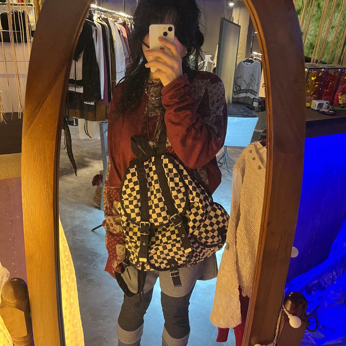 체커보드 쓰리 백팩 상품이미지4