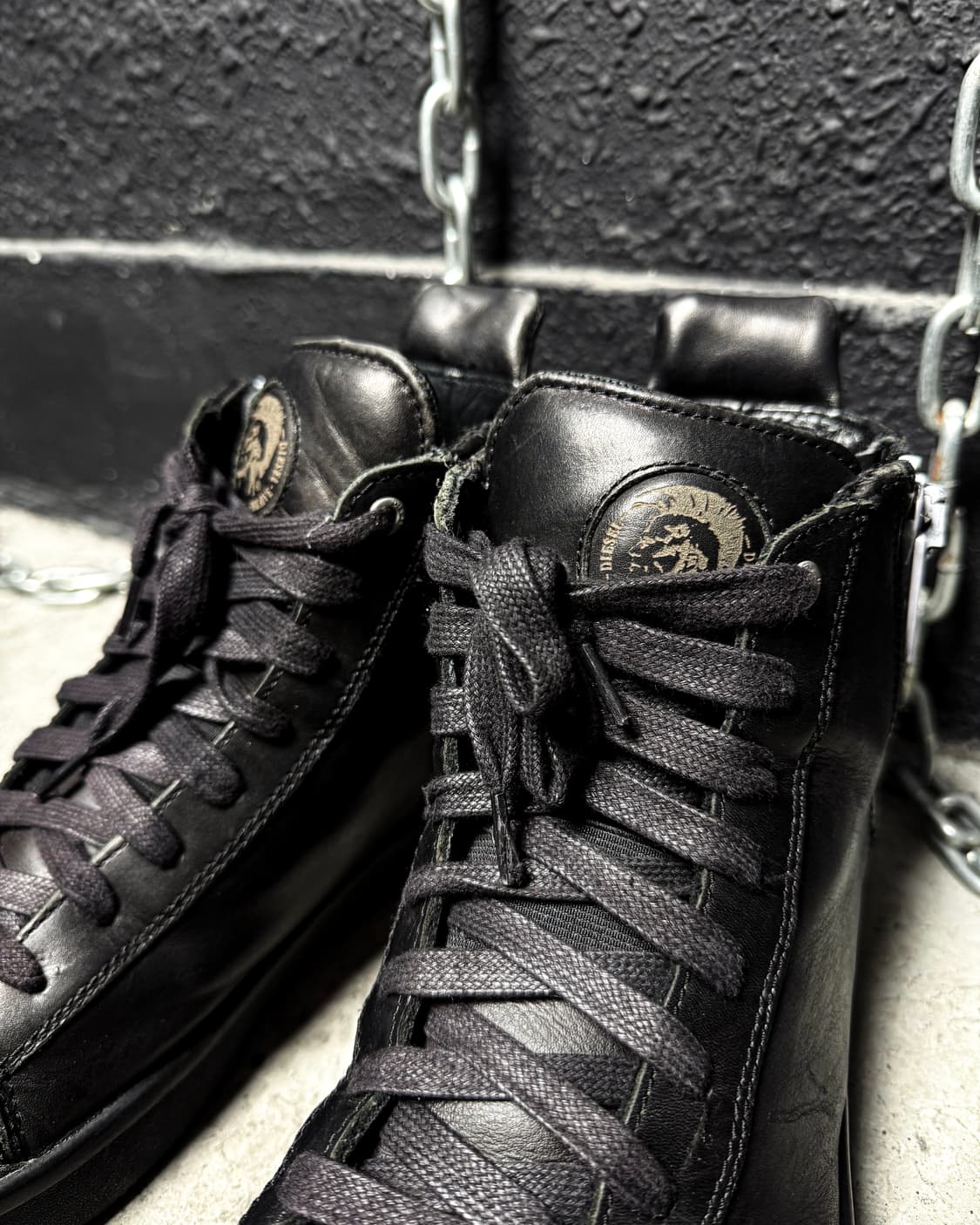 DIESEL – Zipper Leather High-top  상품이미지3