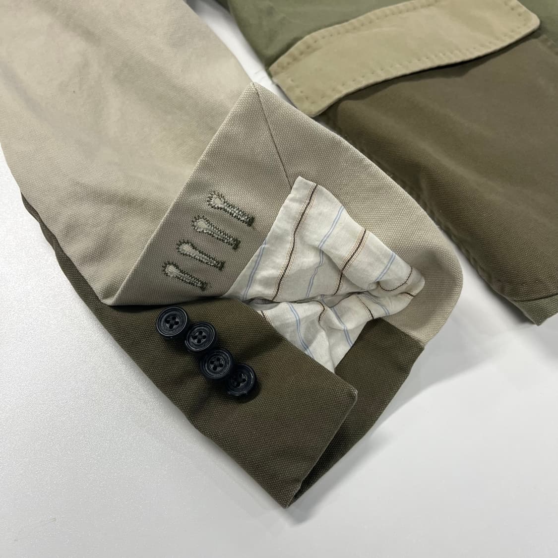 [50] LARDINI 닉우스터 x 라르디니 패치워크 테일러드 3B자켓 상품이미지3