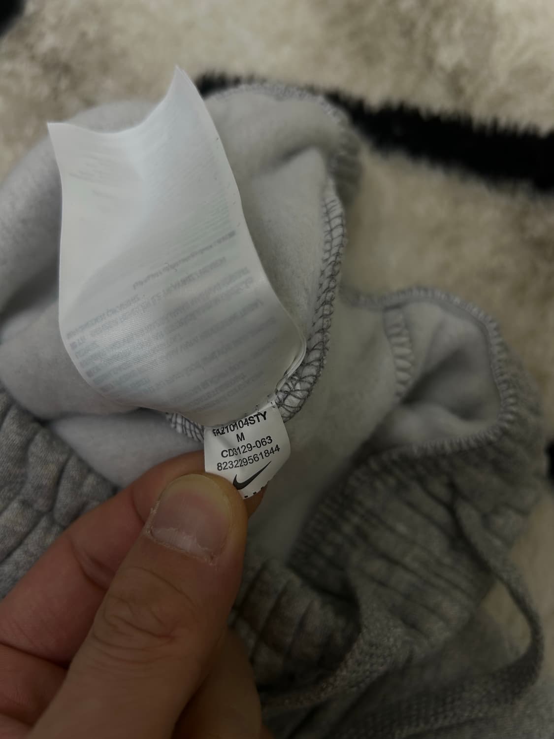 [M]나이키NSW 카고 조거 트레이닝팬츠/그레이/기모 상품이미지6