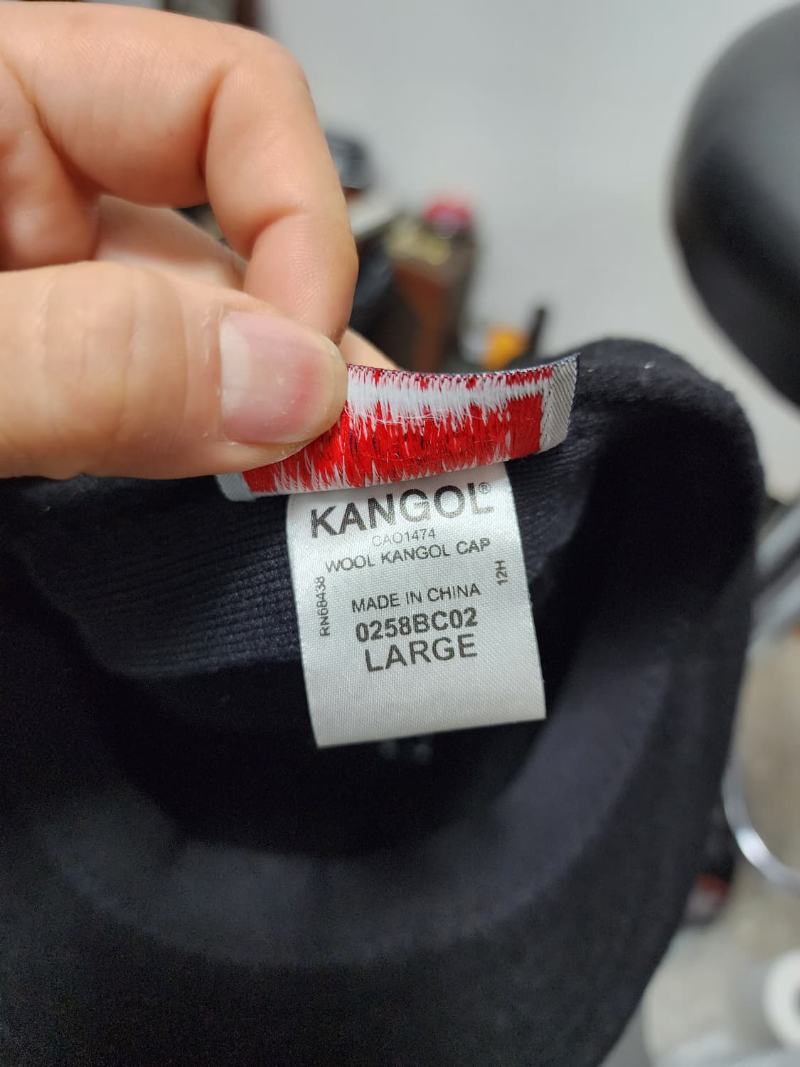 캉골 wool 블랙 헌팅캡 상품이미지6