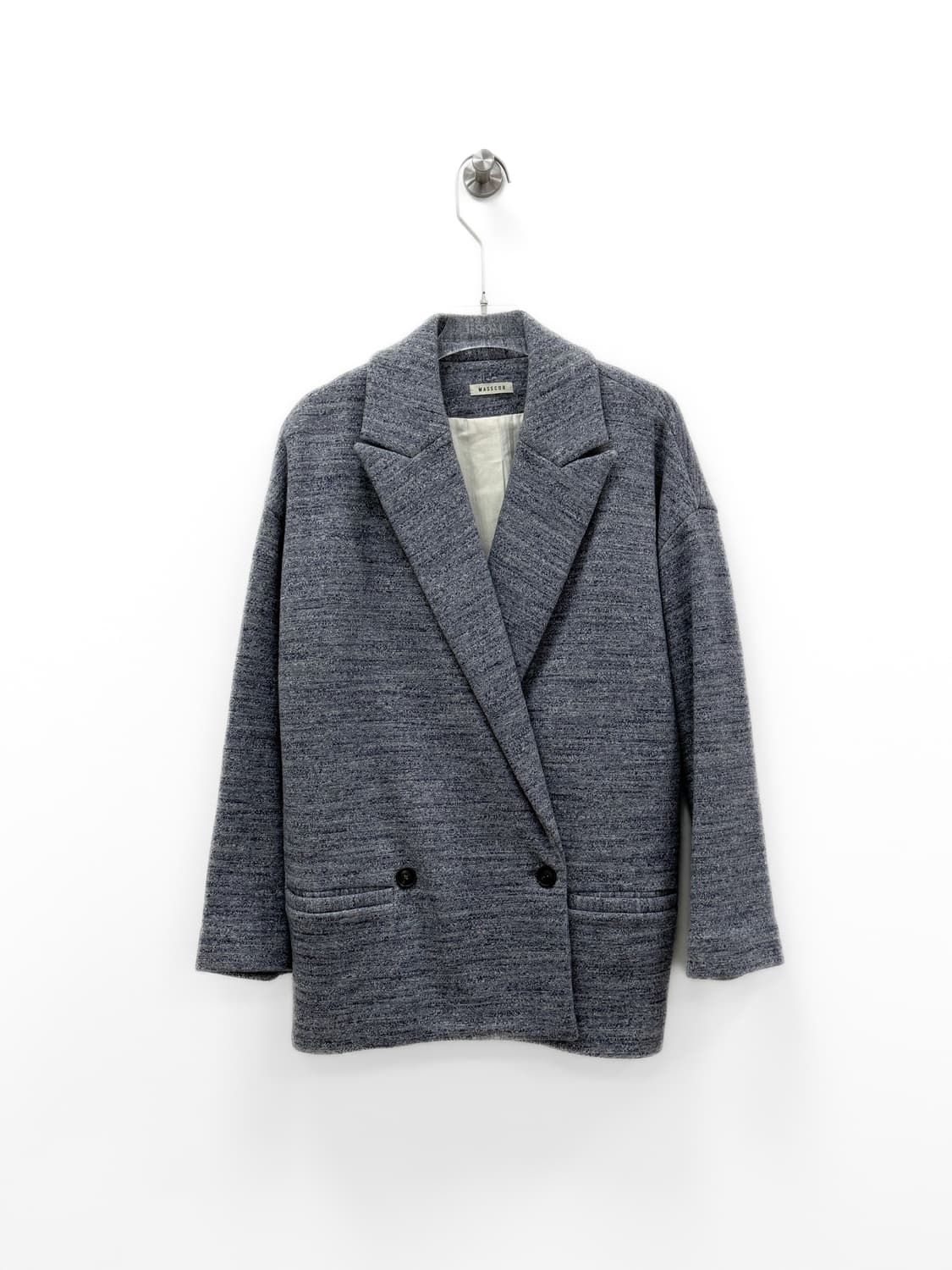 마스콥 멜란지 코튼 더블 자켓 상품이미지1