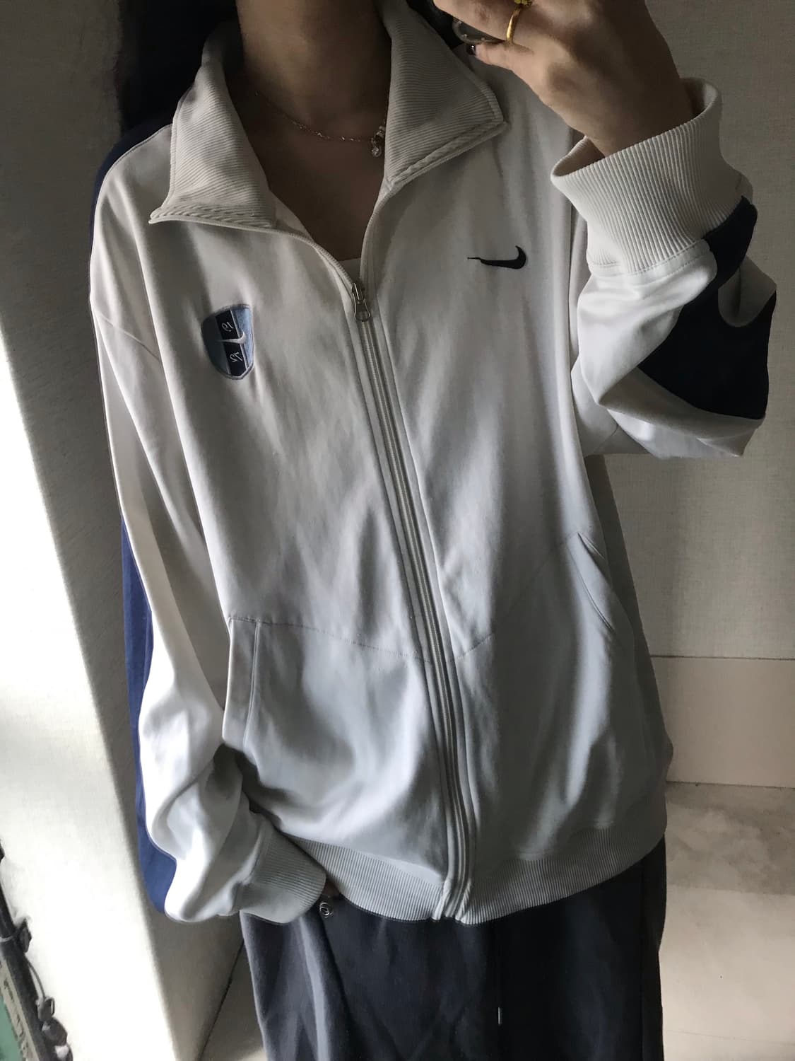 나이키 아이보리 네이비 져지 상품이미지1