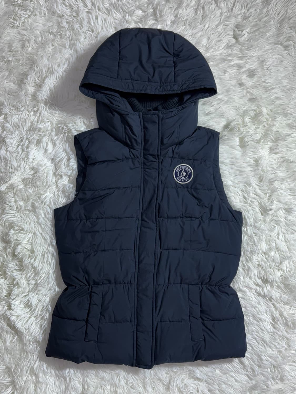 아베크롬비 블랙 패치로고 패딩조끼  상품이미지3