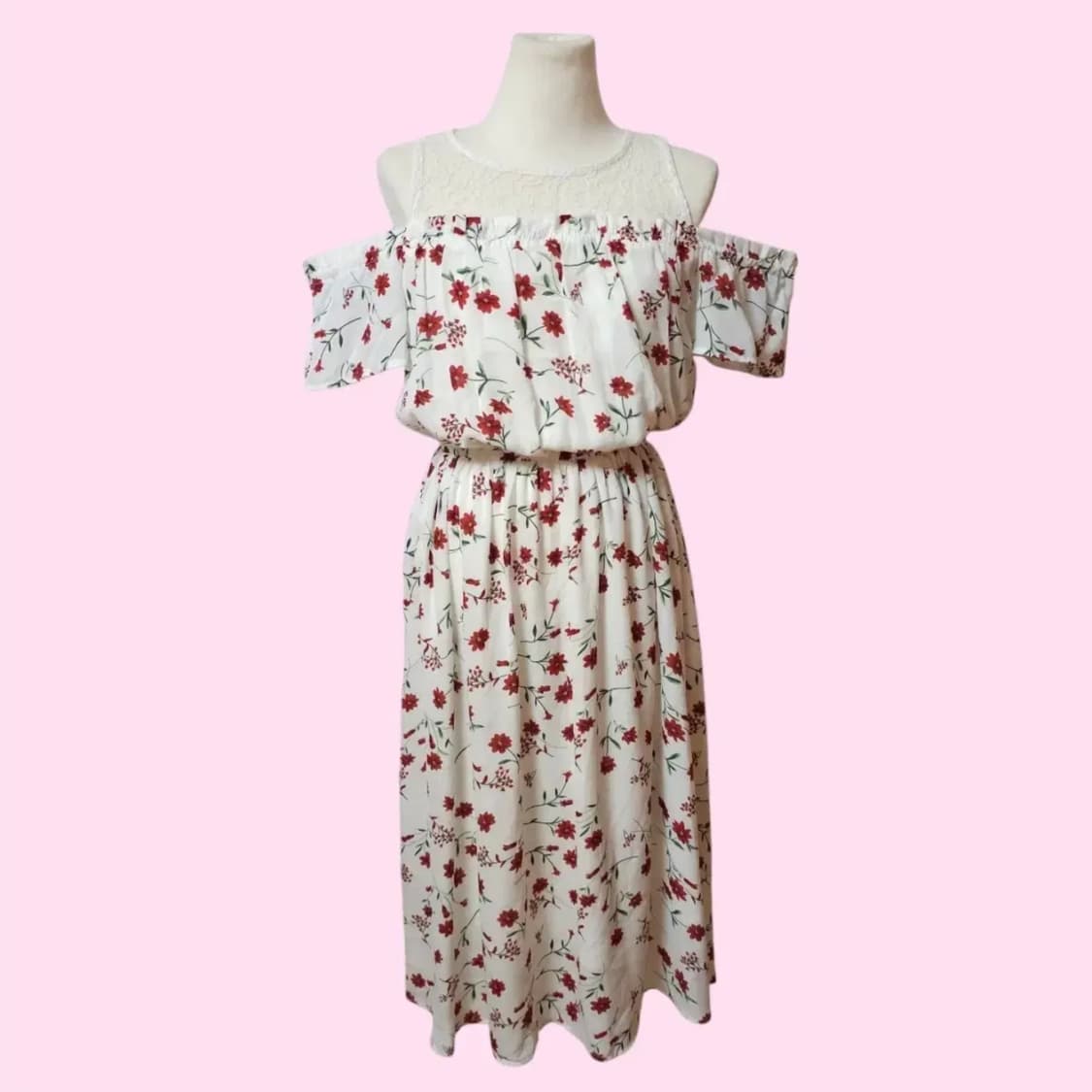 일본빈티지 오프숄더 롱원피스  상품이미지1