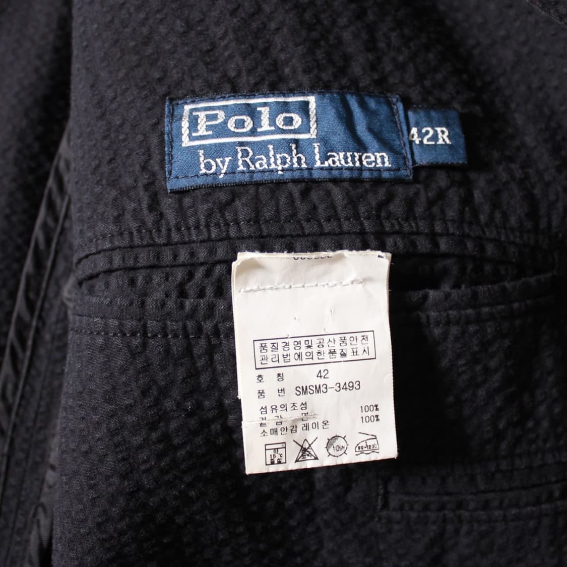 폴로 랄프로렌 블랙 시어서커 3버튼 블레이저 자켓 상품이미지6