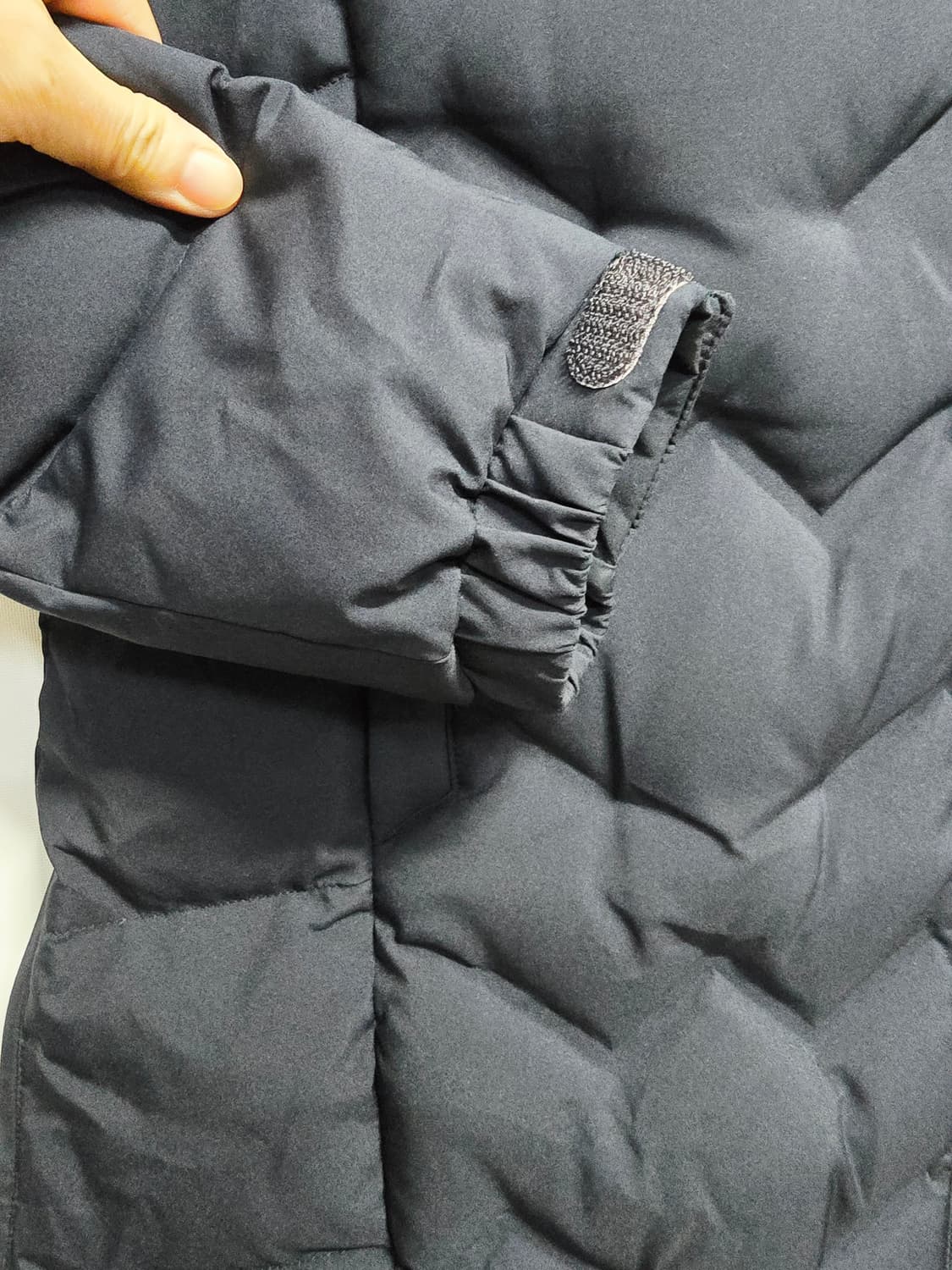 프로월드컵 PWX 헤링본 롱패딩 네이비 여성105 상품이미지3