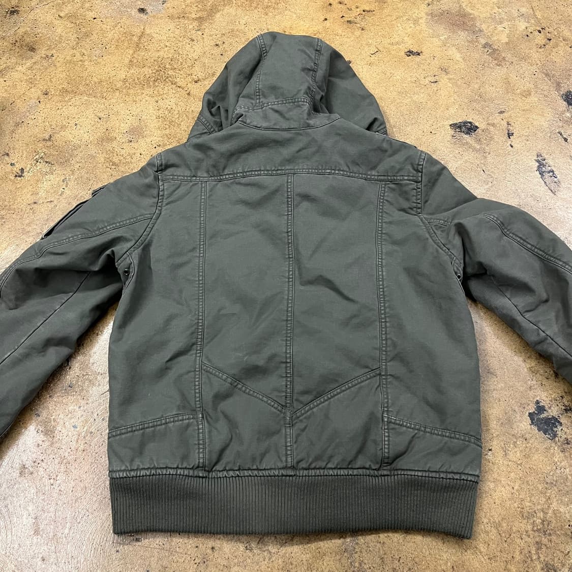 디젤 카키 점퍼 후드 자켓  상품이미지4