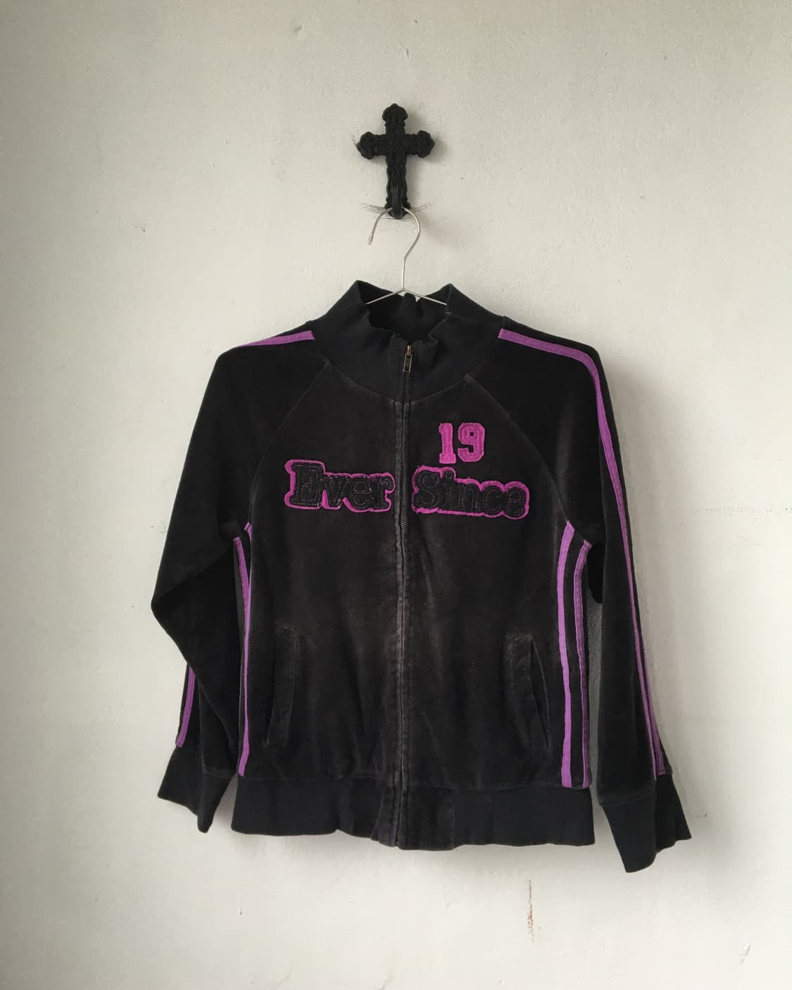 Velvet high neck zip up 상품이미지2