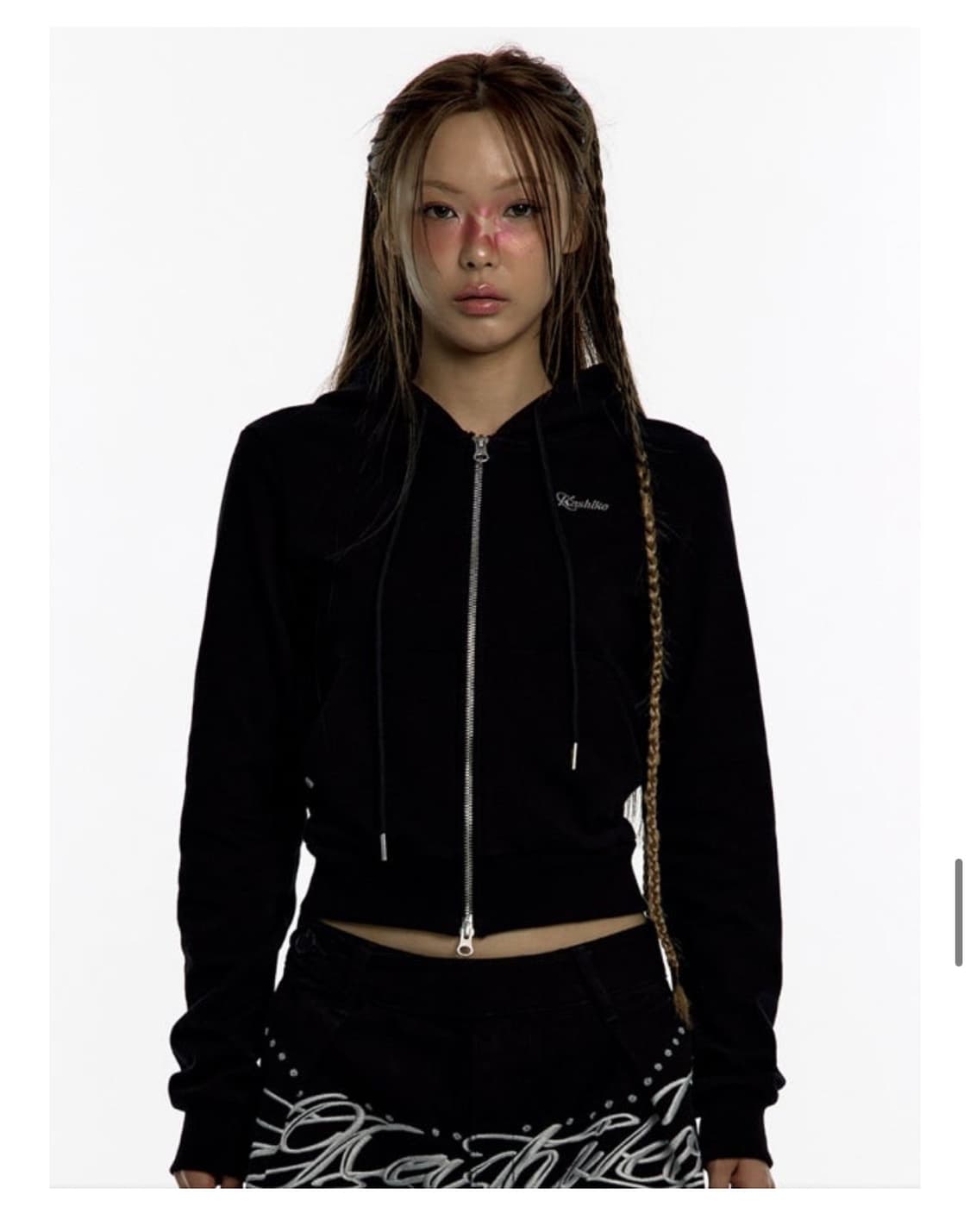 카시코 얀트라 슬림 후드집업 블랙 m 상품이미지2