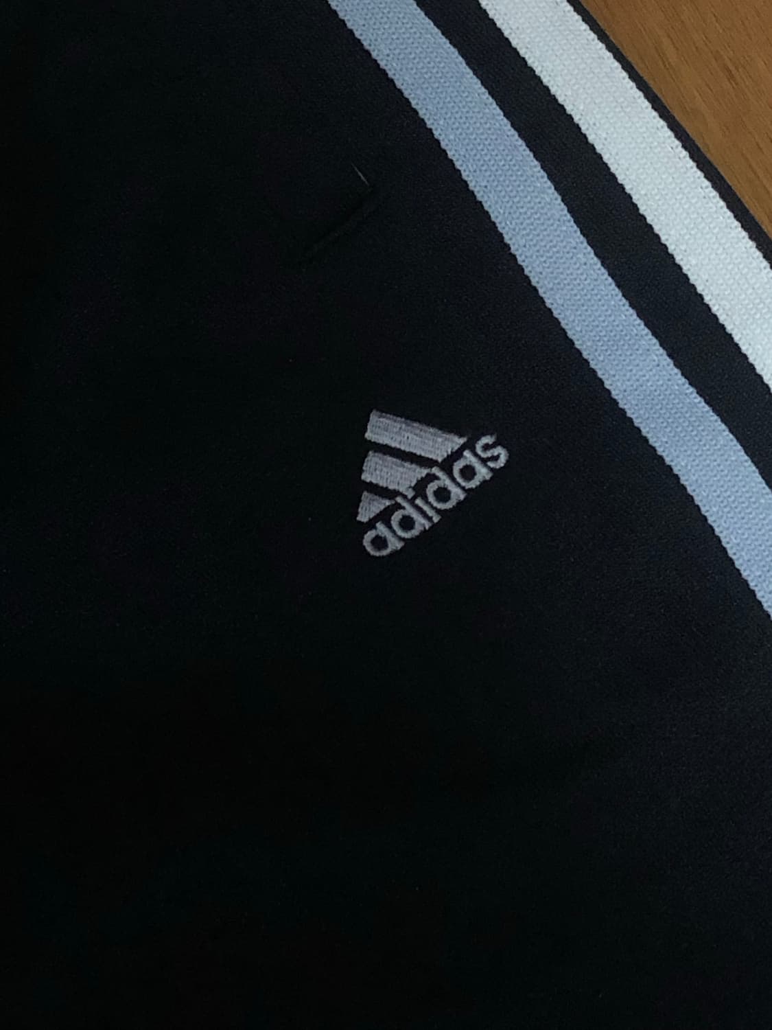 아노깔 아디다스 츄리닝바지 부츠컷 남색 //블루흰색 상품이미지2