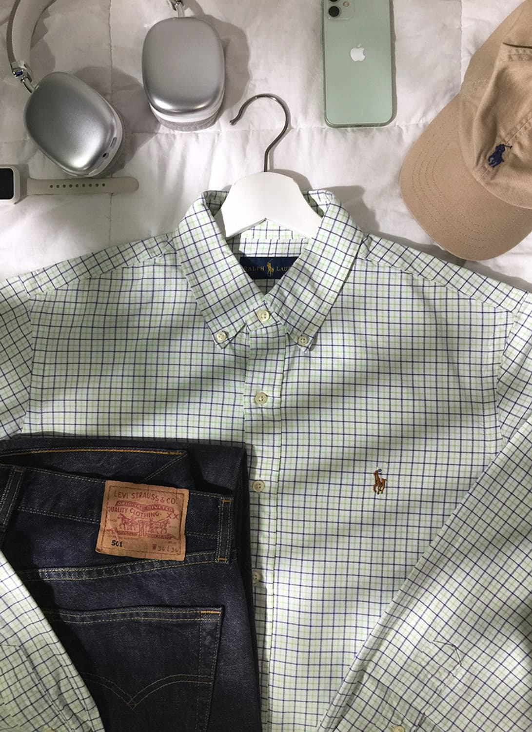 (MAN) 폴로랄프로렌 체크셔츠 XL 상품이미지1