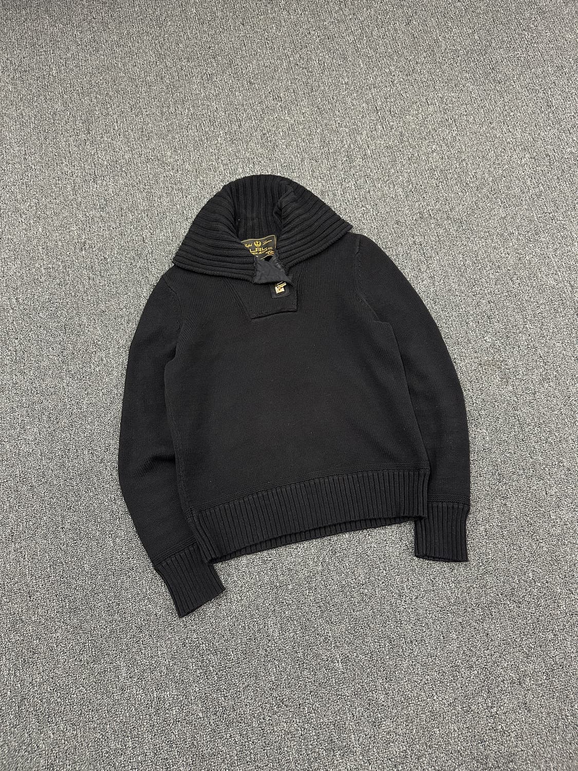 M) LRL 랄프 로렌 블랙 니트 스웨터 상품이미지1