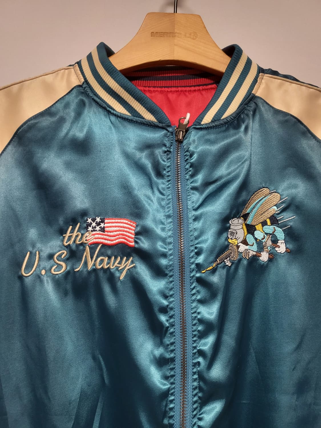 일본빈티지 리버시블 스카잔  상품이미지6