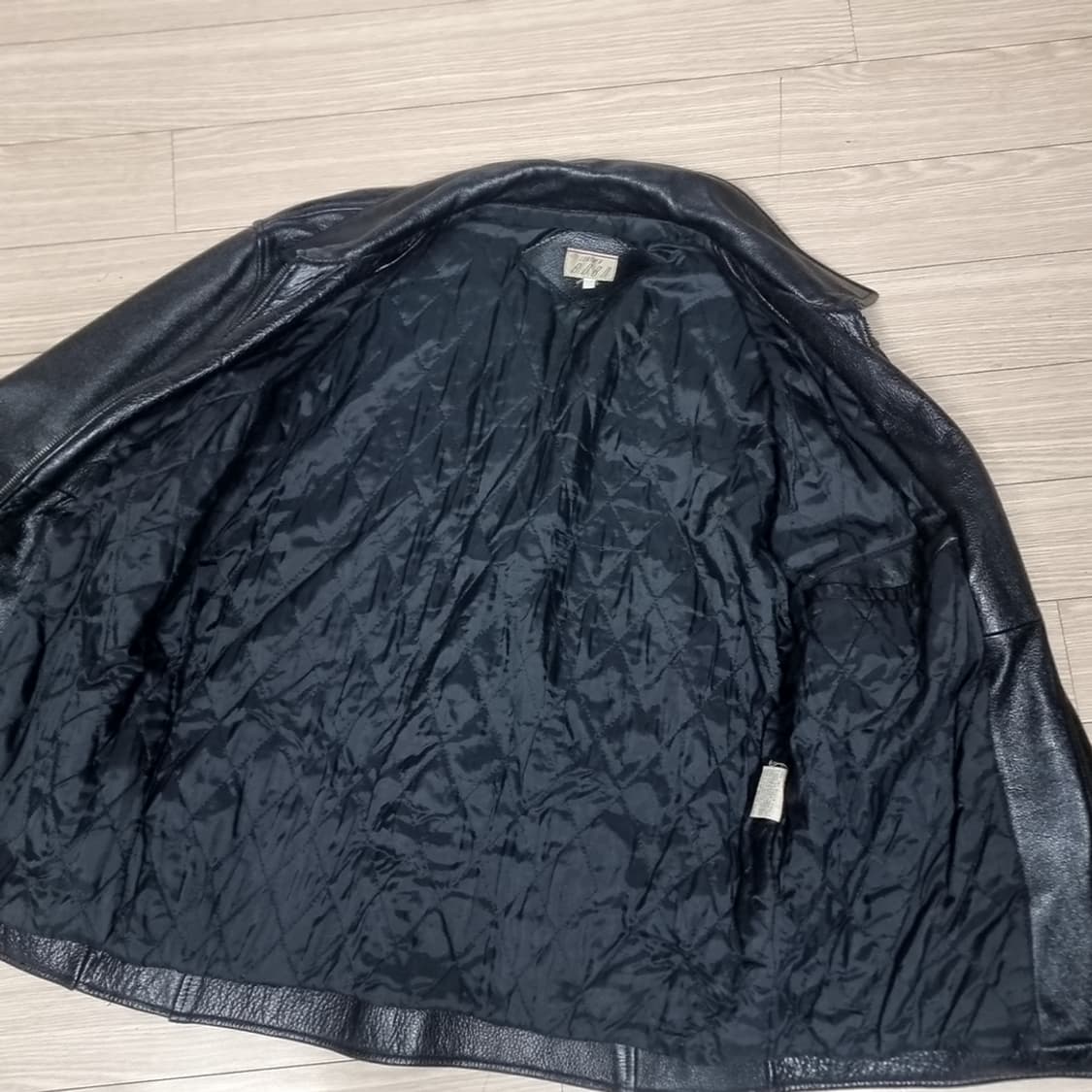 로보사 80-90s 블랙 소가죽 스포츠자켓 점퍼(100-105) 상품이미지4