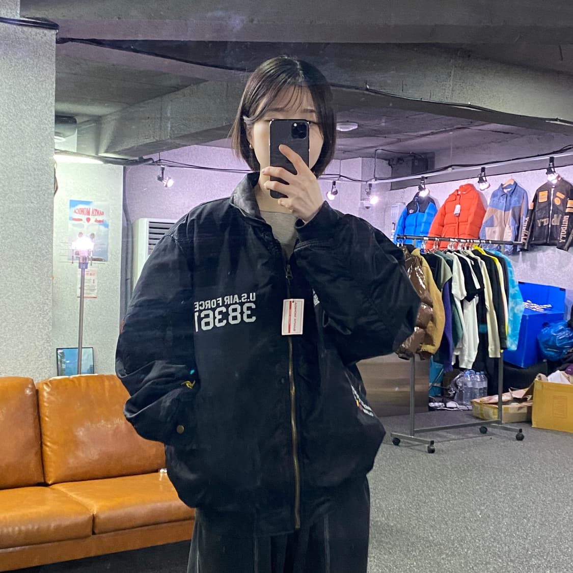 스모키베어 에어포스 ma1 항공점퍼 B4192 상품이미지1