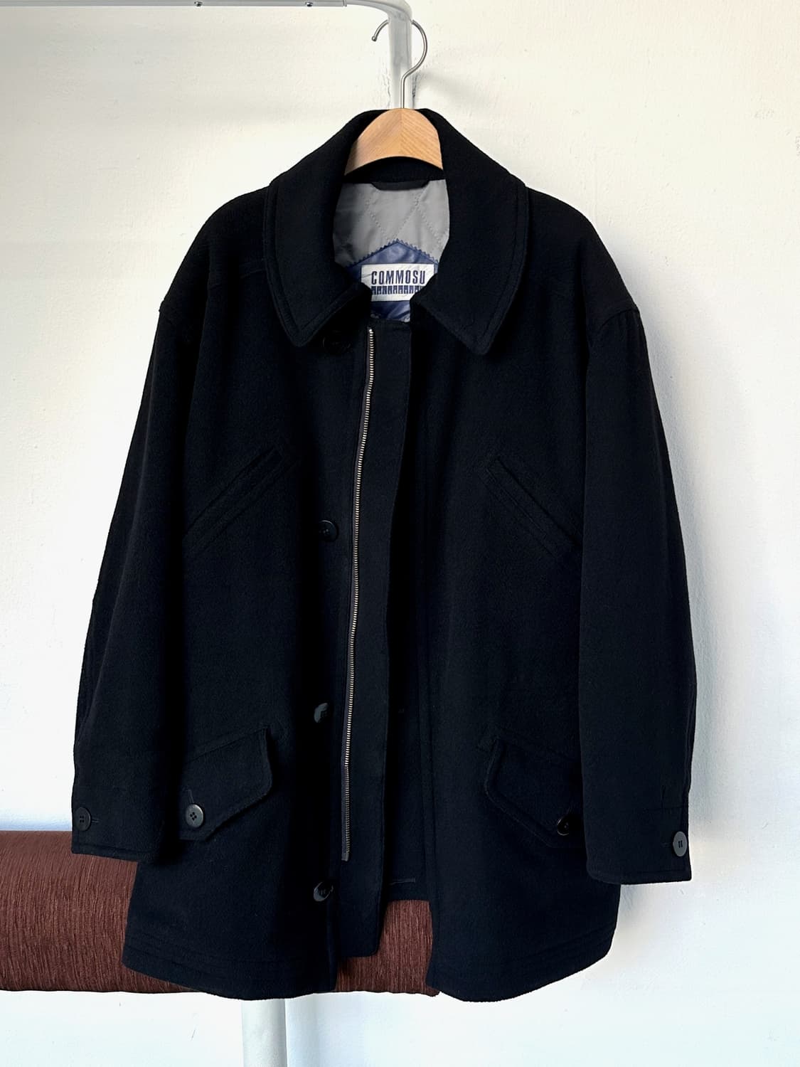 Pure cashmere blend mil design mid coat 상품이미지2