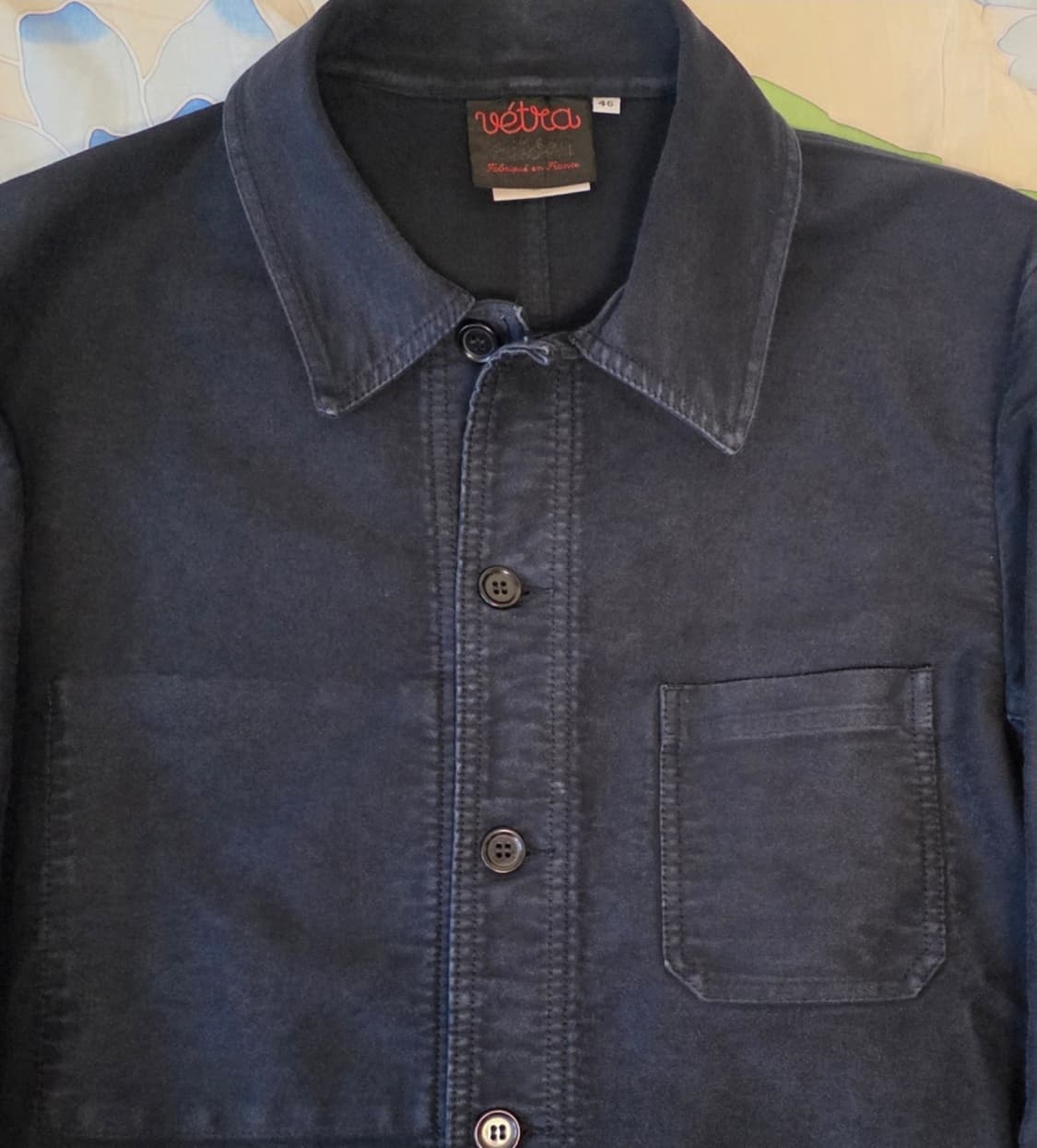 베트라 VETRA 몰스킨 프렌치 워크자켓  블루 (46) 100~105 상품이미지7