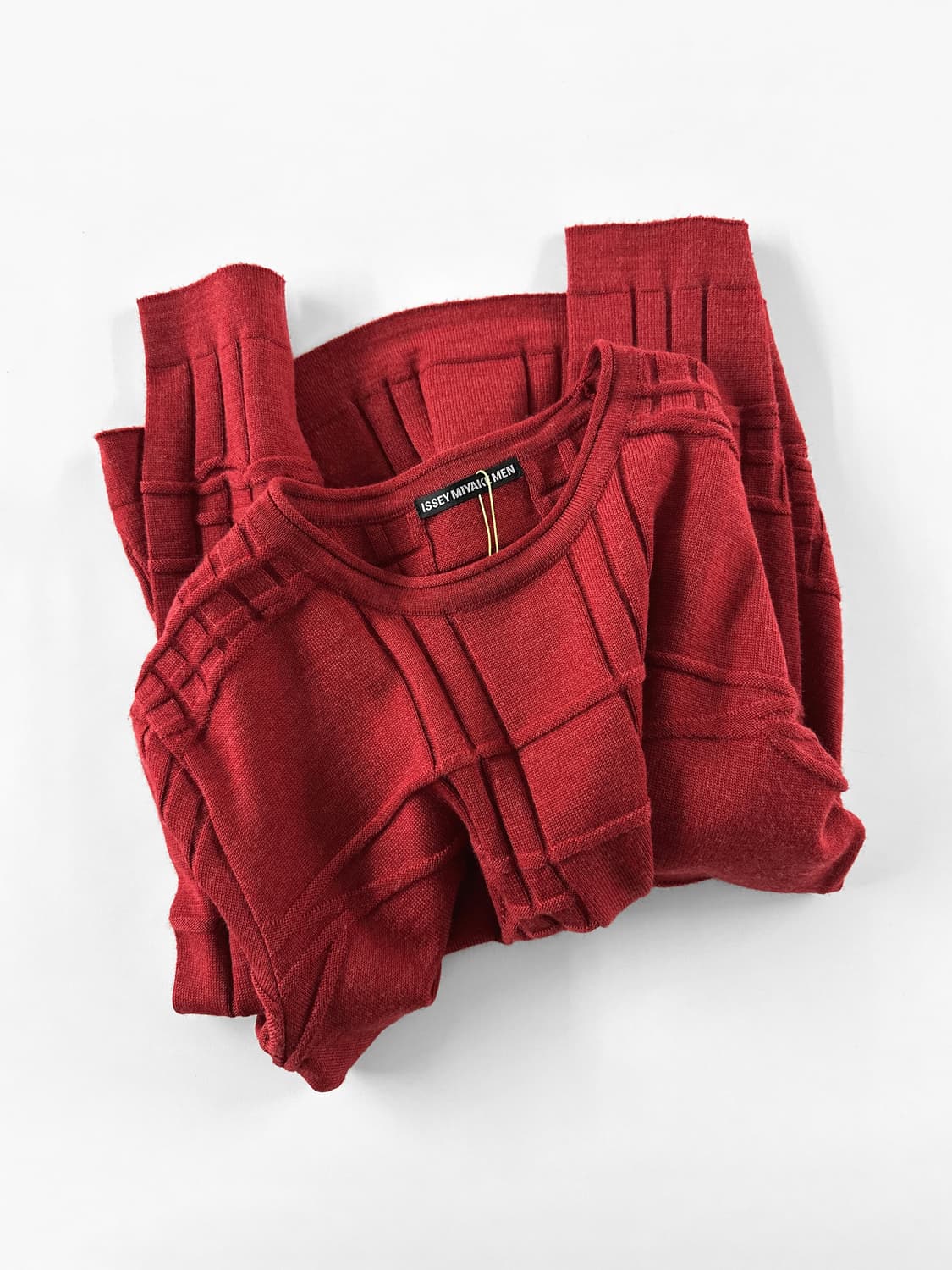 이세이 미야케 맨 텍스쳐 그리드 니트 스웨터 상품이미지4