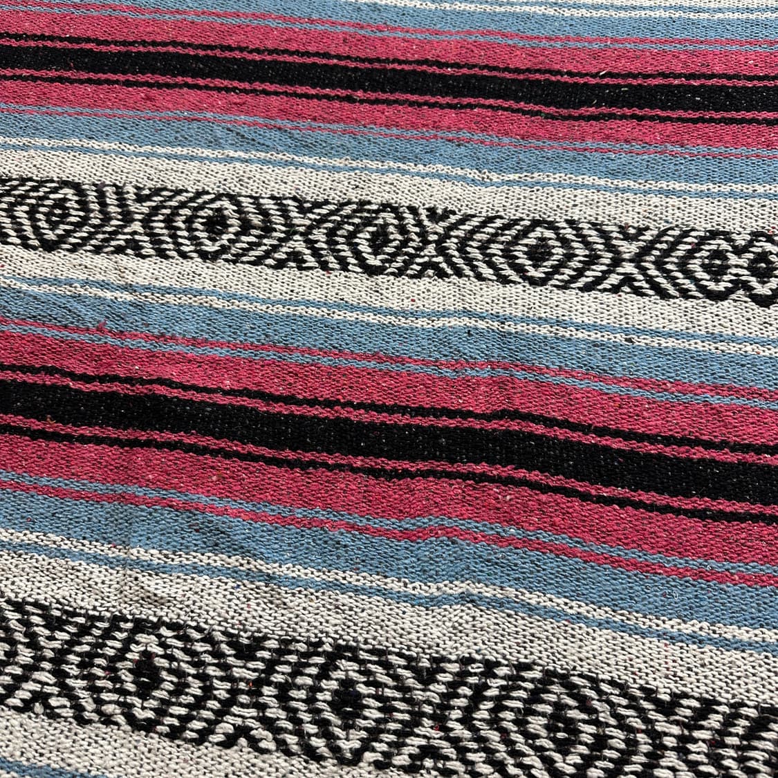 70s Slubby Mexican Serape Blanket 상품이미지3