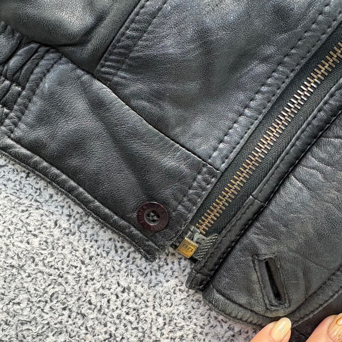 105 입생로랑 양가죽 자켓 0409J 상품이미지4