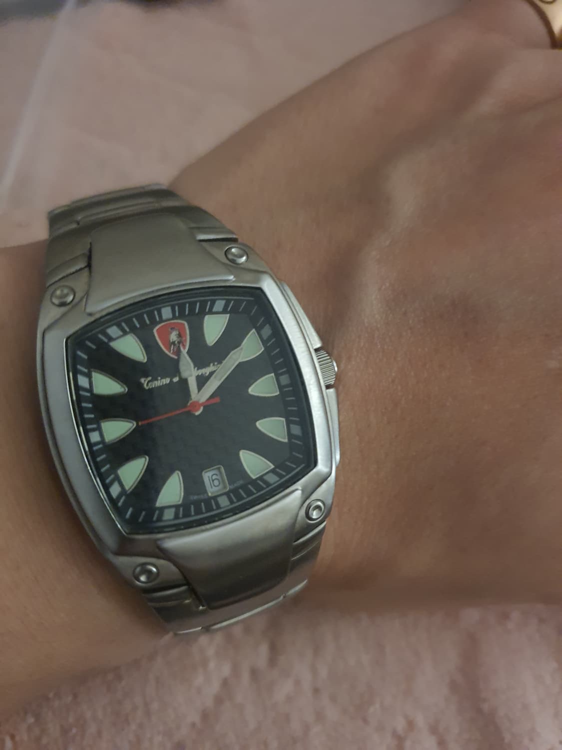 람보르기니 빈티지 스퀘어 시계 상품이미지4