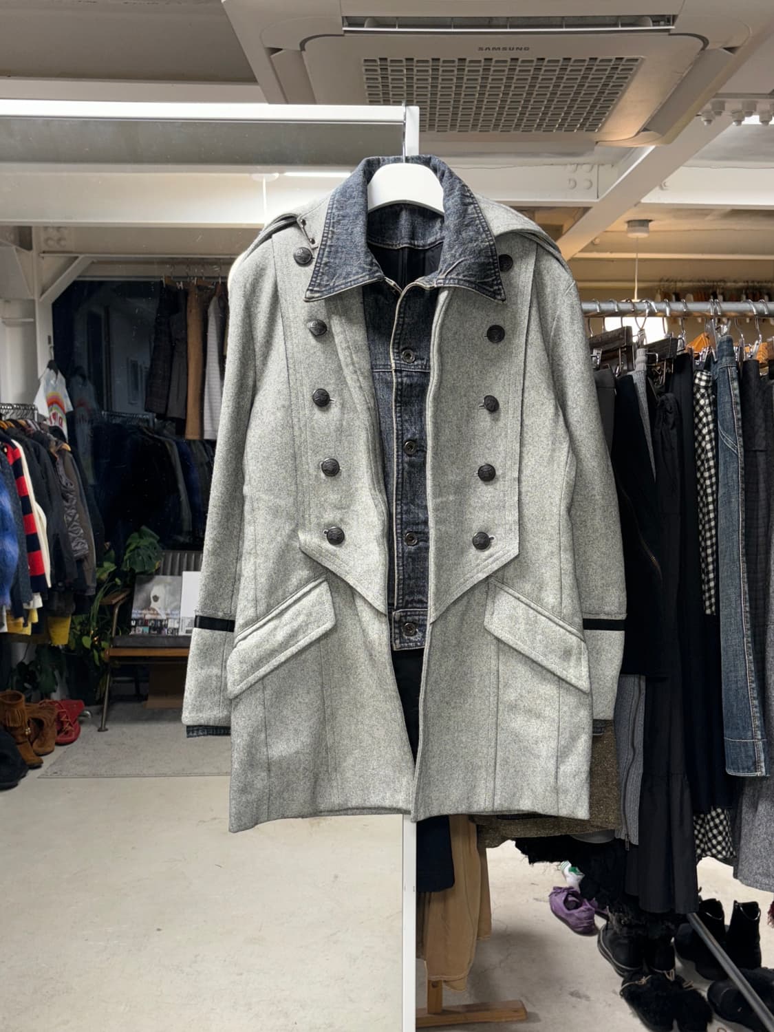 5351 pour les hommes 데님 레이어드 나폴레옹 자켓 상품이미지1