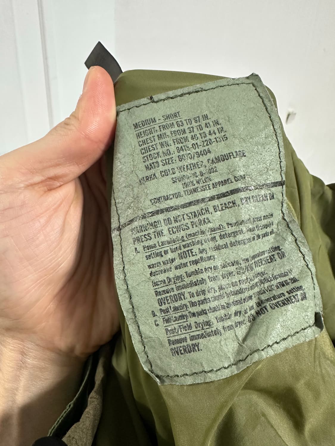 미군 1세대 우드랜드 고어텍스 자켓 상품이미지5