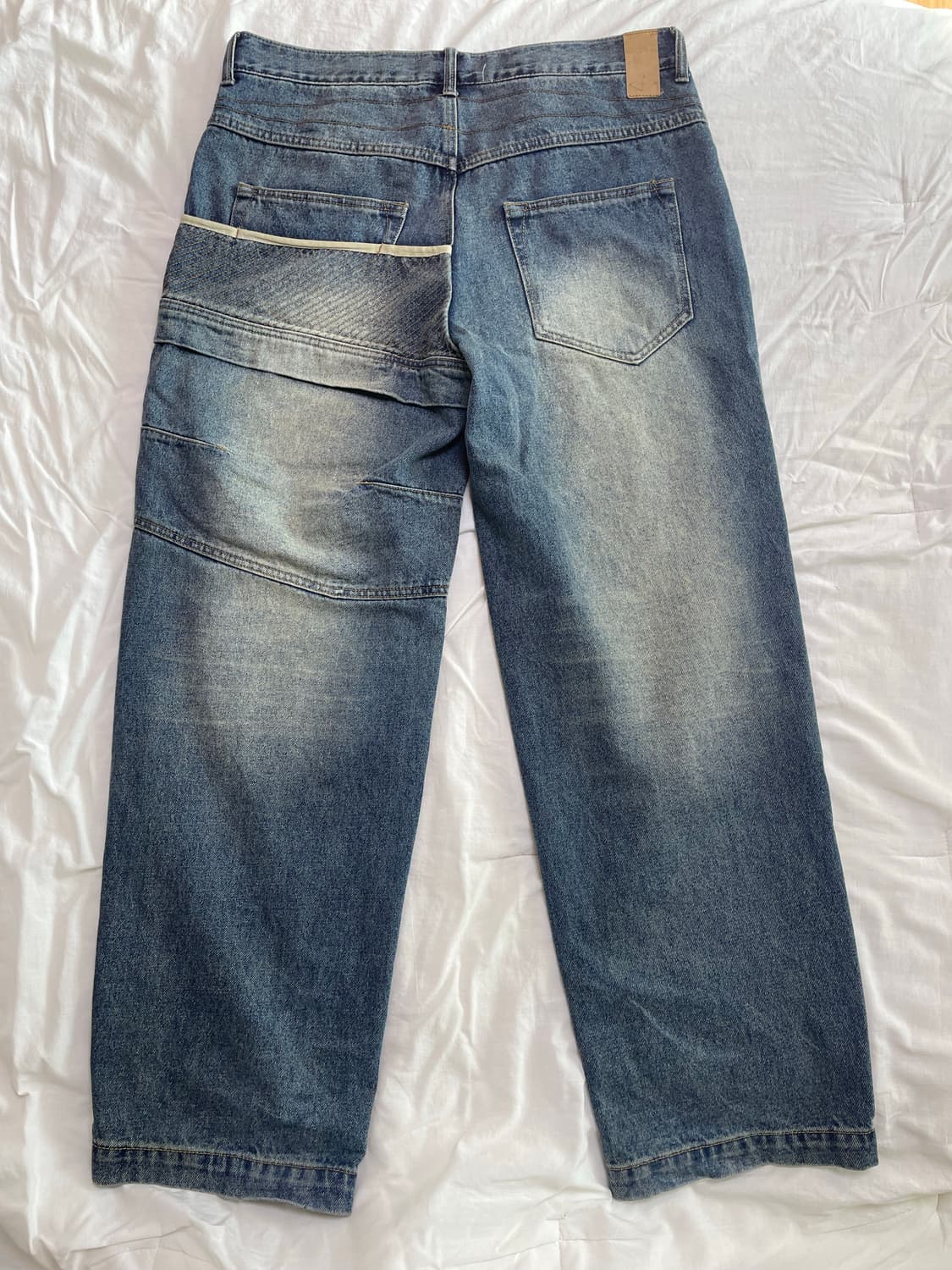 L ETCE 기어 워시드 데님 팬츠 블루 상품이미지4