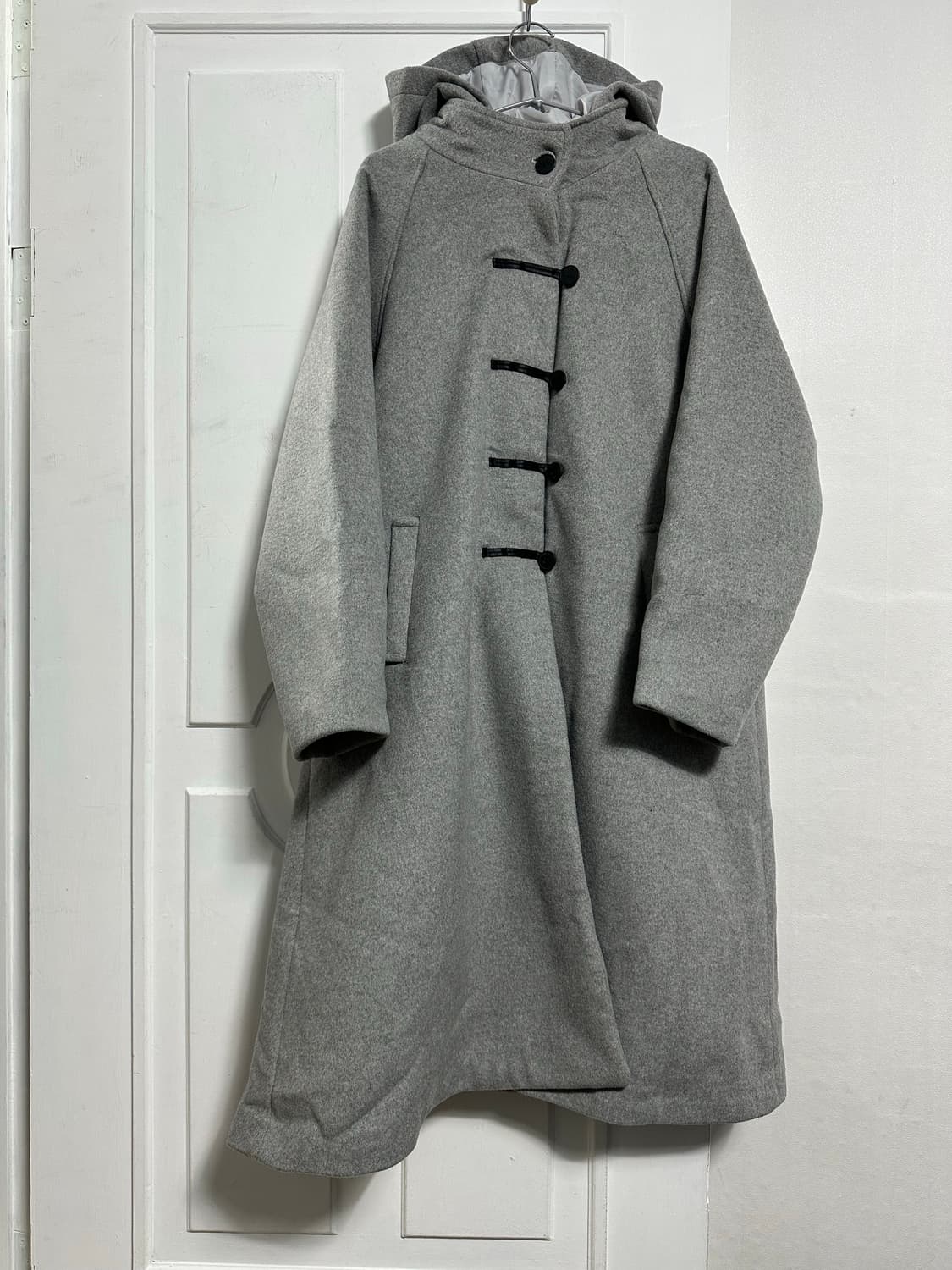 미세키서울 후드 롱 더플코트  상품이미지1