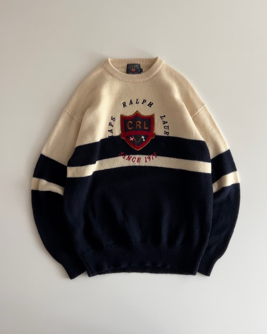 90s 찹스 랄프로렌 빅로고 울 니트 2L 상품이미지1