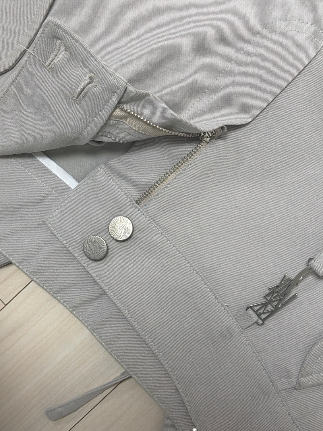 카시코 미드라이즈 카고 팬츠 베이지M 상품이미지7