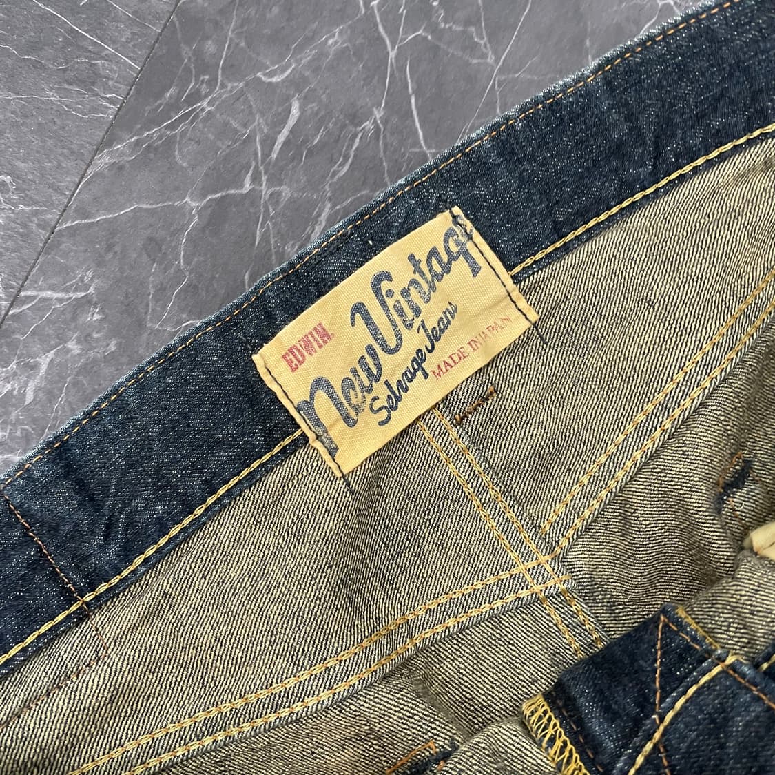 36in 에드윈 워시드 웨스턴 와이드 데님 팬츠 상품이미지9