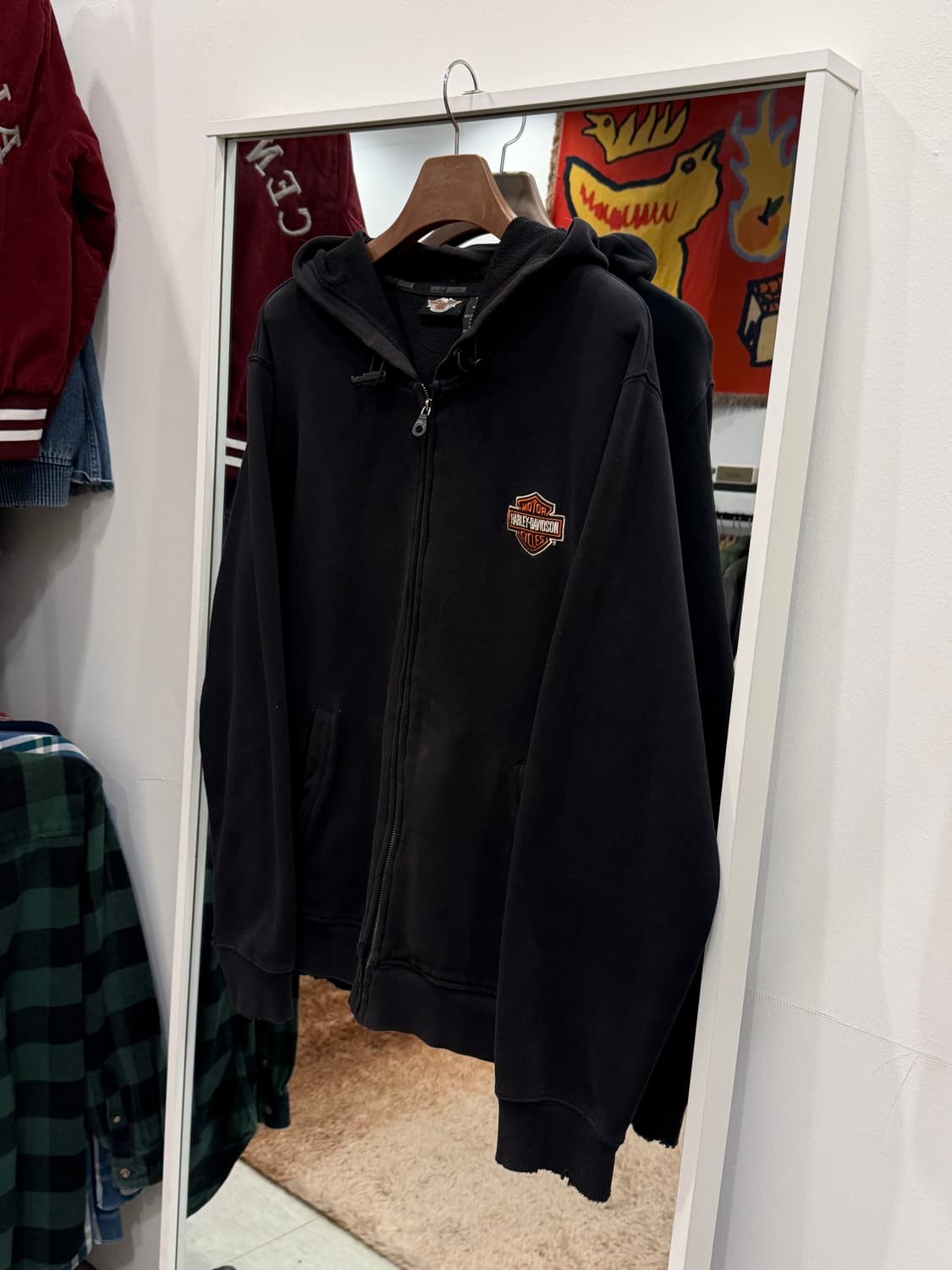 00s Harley-Davidson 할리데이비슨 페이딩 후드 집업 상품이미지1