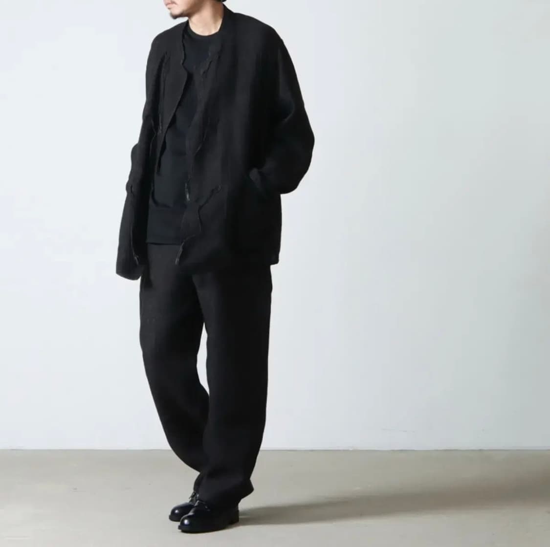 코모리 린넨 스탠드 카라 자켓 [3] 상품이미지2