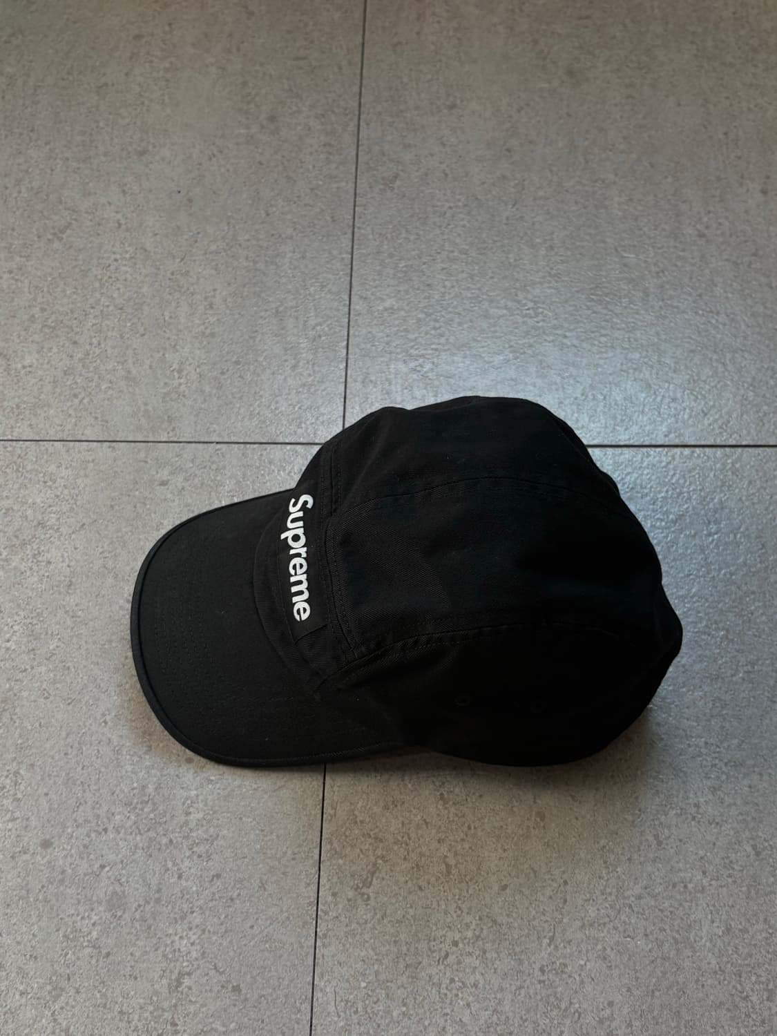 슈프림 워시드 치노 캠프캡 블랙 상품이미지2