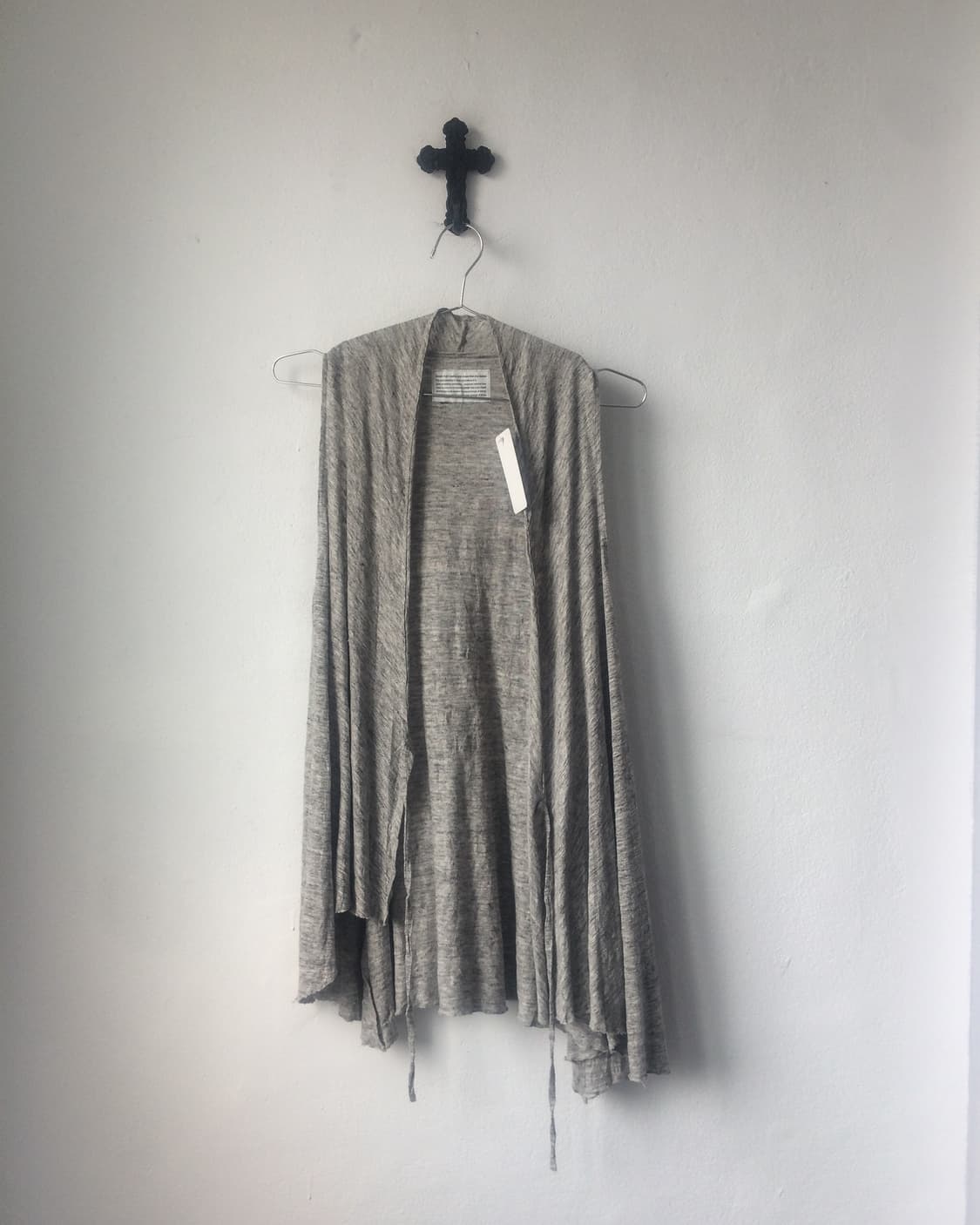 Drape tied vest 상품이미지2