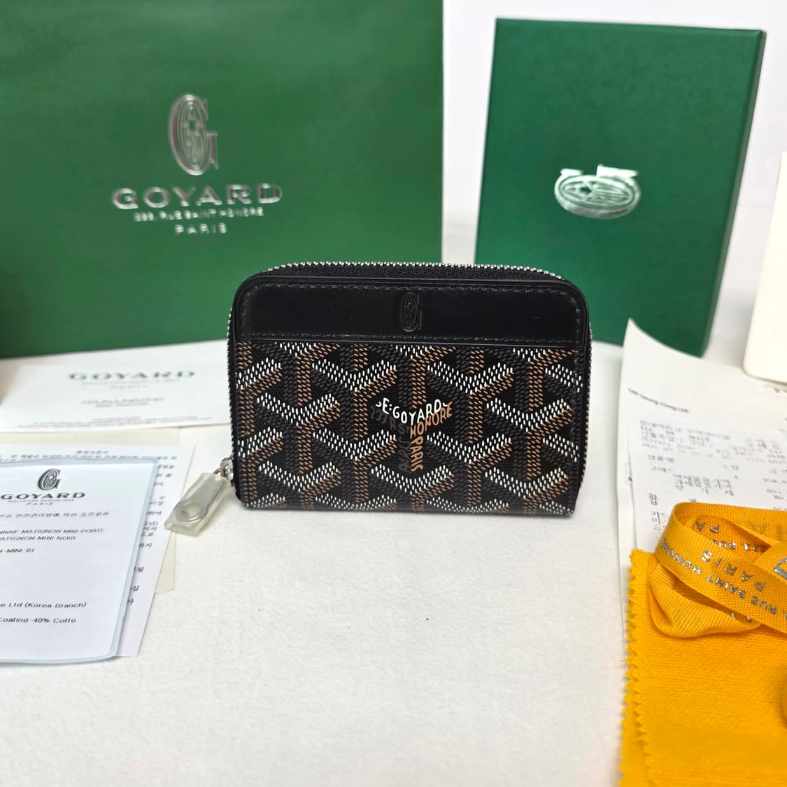 [S급/정품] 고야드 마티뇽 지갑 미니블랙 상품이미지10