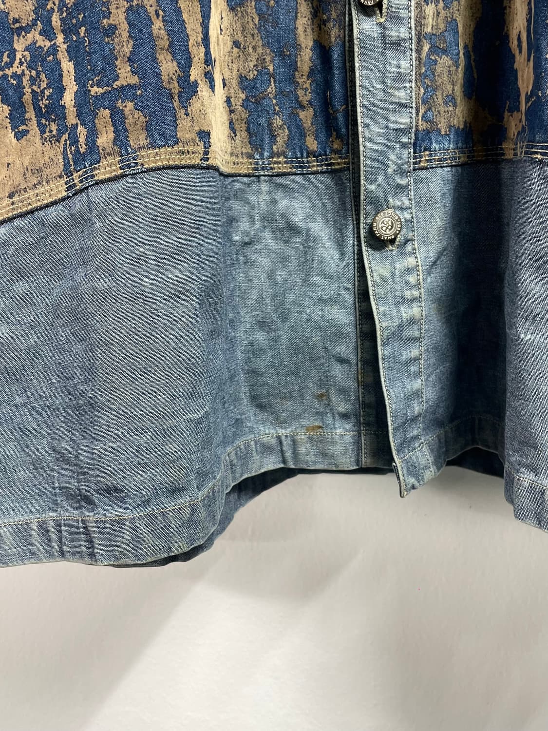 팻팜 빈티지 데님 믹스 셔츠 자켓 (on.43) 상품이미지4