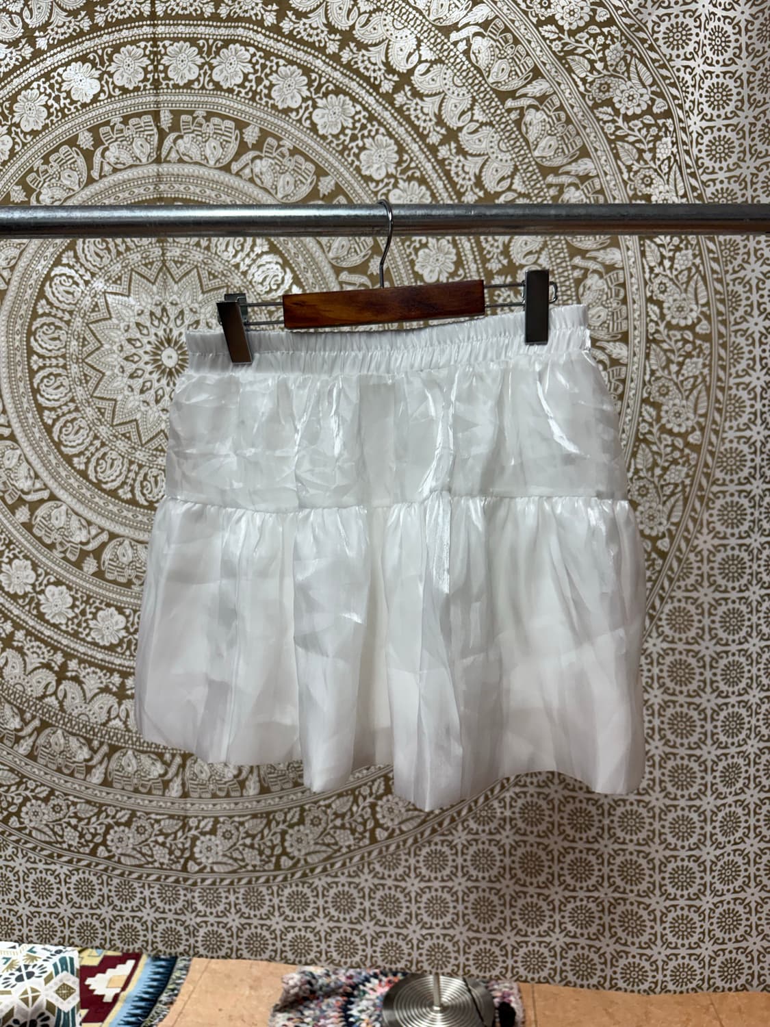 빈티지 여성 새틴 밴딩 미니스커트 (Z1035) 상품이미지3