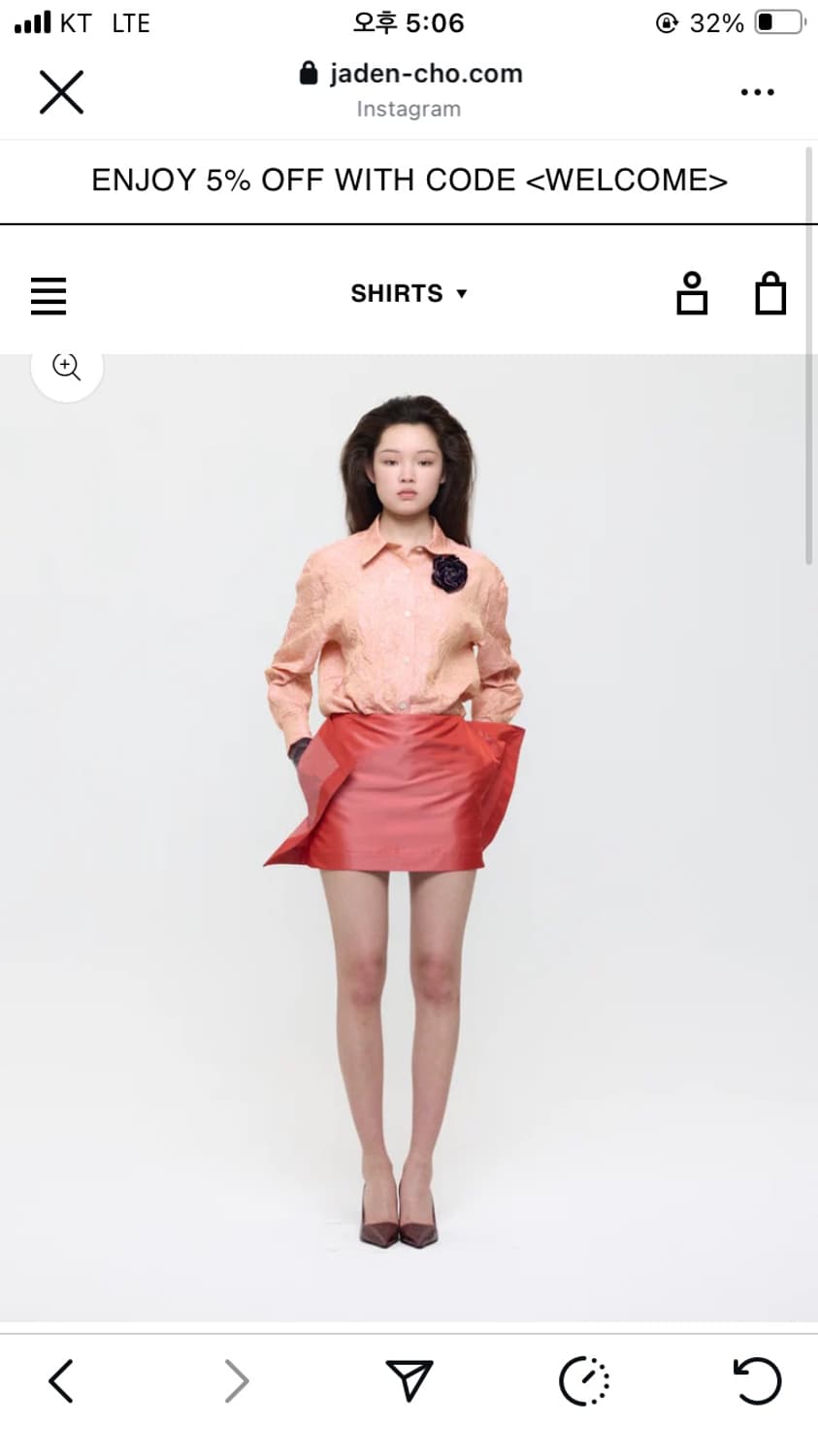 Jaden cho 실크 셔츠 상품이미지1