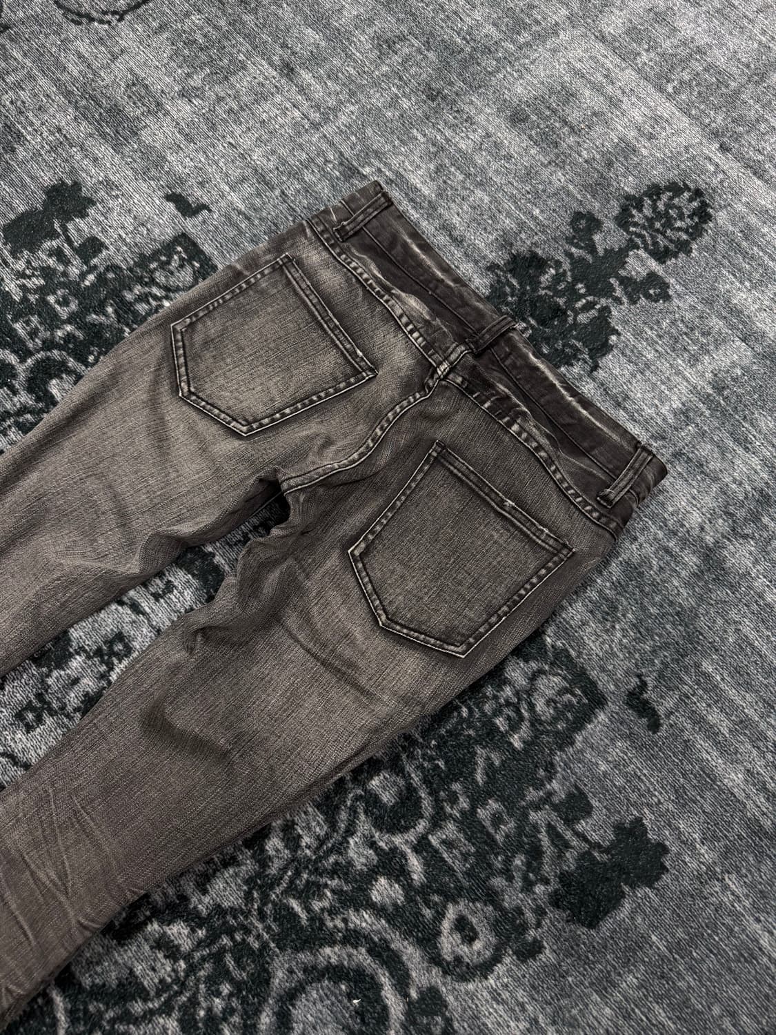 Schlussel 00s grey slim flared denim pan 상품이미지8