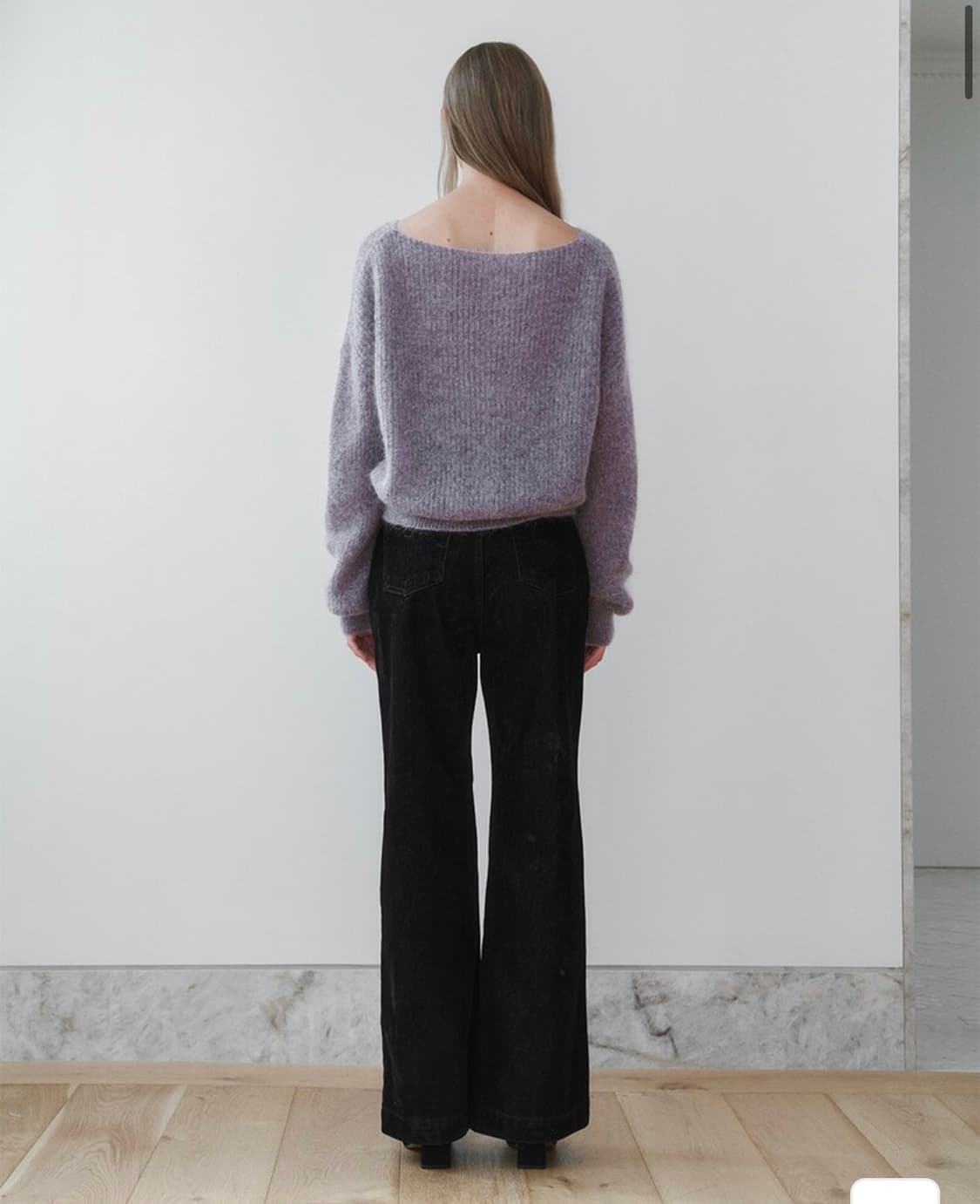 Nyhavn 니하운 블랙 벨벳데님팬츠 상품이미지2