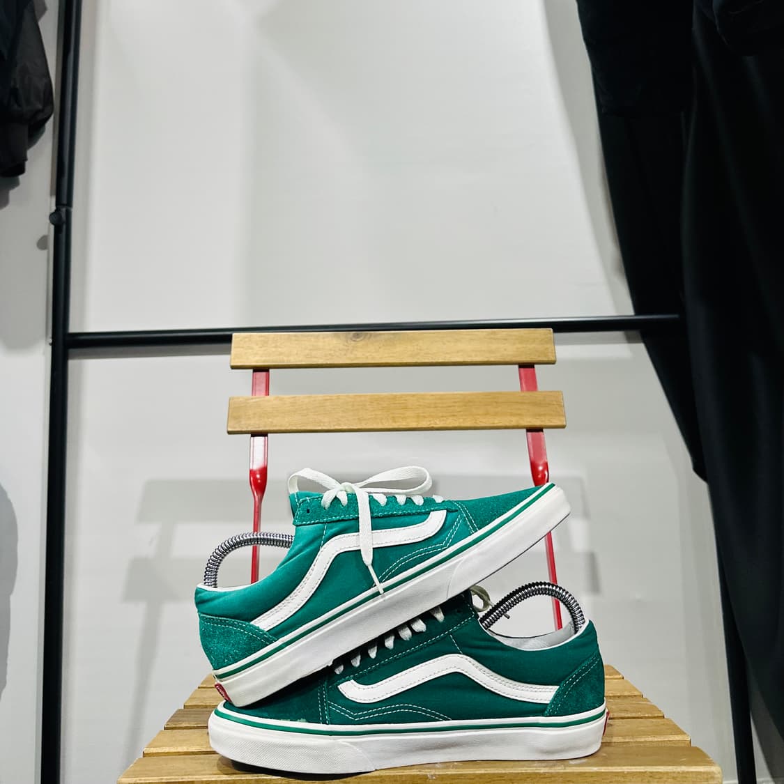 270) 반스 운동화 남성 남자 신발 올드스쿨 그린 스웨이드 상품이미지7