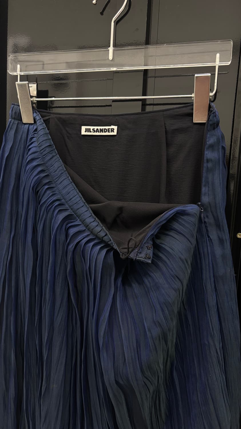 JIL SANDER pleated sheer silk skirt 상품이미지3