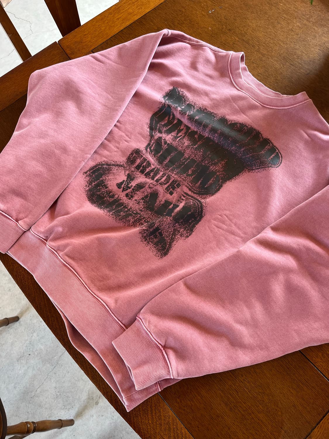 마하그리드 스웻셔츠 핑크 상품이미지6