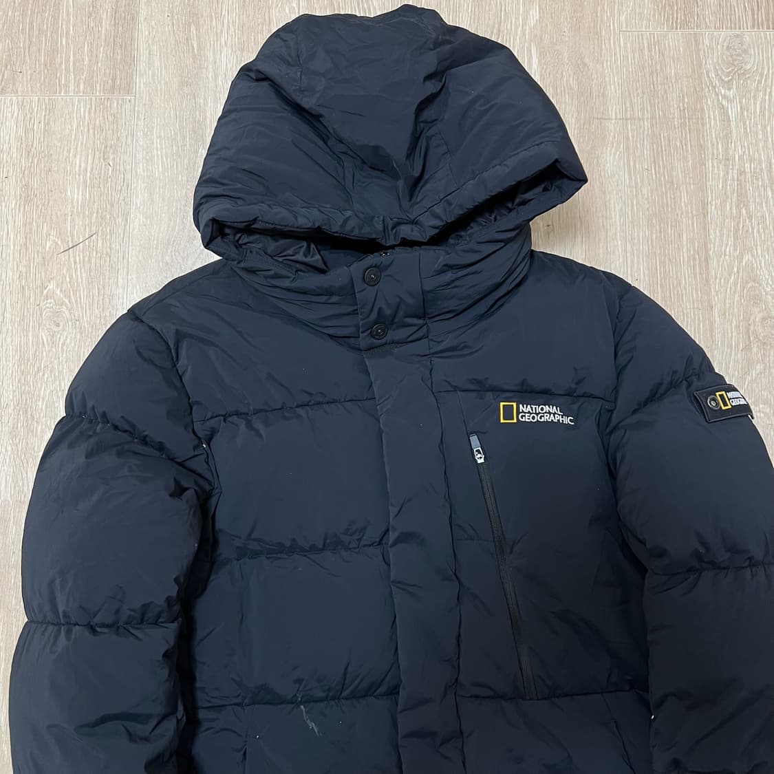내셔널지오그래픽 키즈 와펜 구스다운 후드 롱패딩 160 상품이미지2