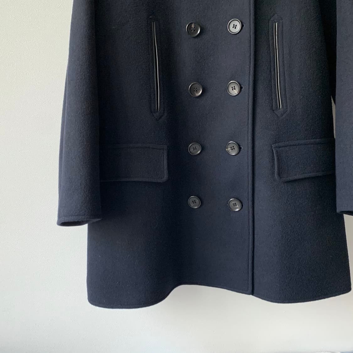 23aw MCLAGAN 13-BUTTON BLACK PEACOAT 상품이미지5